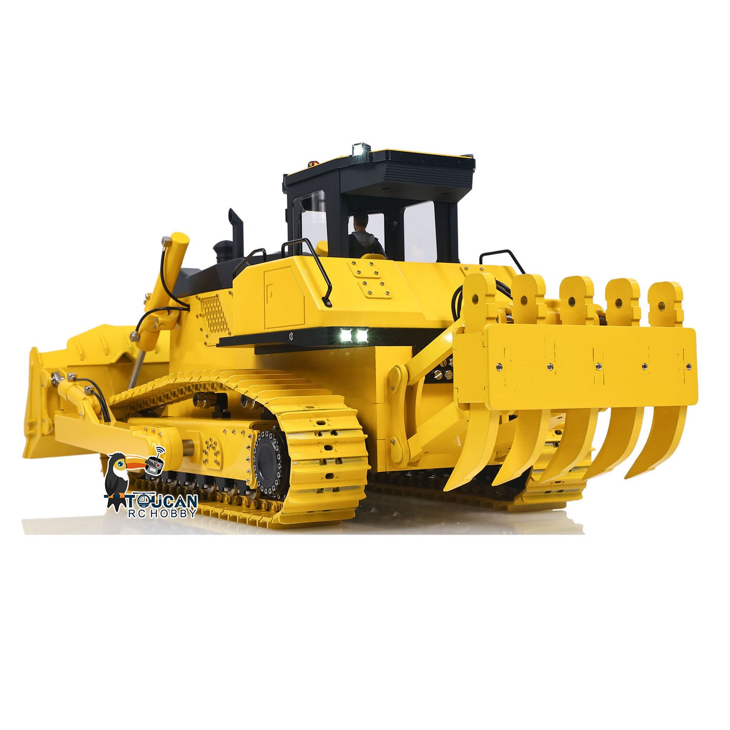 Metal 1/12 RC Hydraulic Bulldozer D155AX RTR Heavy Dozer Model 7 Way Valve 1.0L Oil Pump 5 Plows Radio Master TX15 Radio Battery