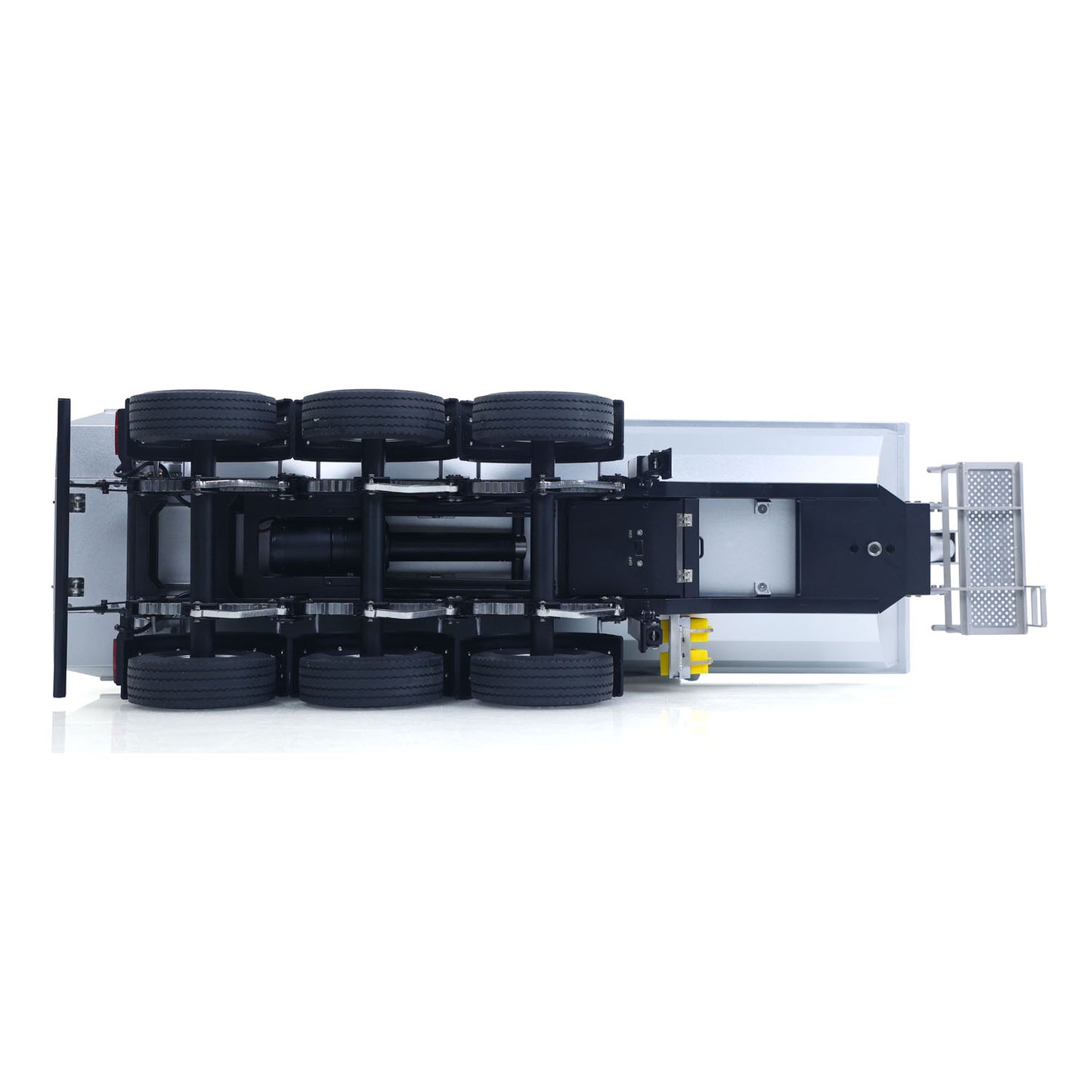 26.1Inches KABOLITE 1/14 Metal Radio Control Semi Trailer Dumper Electric Lifting for RC Tractor Truck SC 770S Light Support Leg