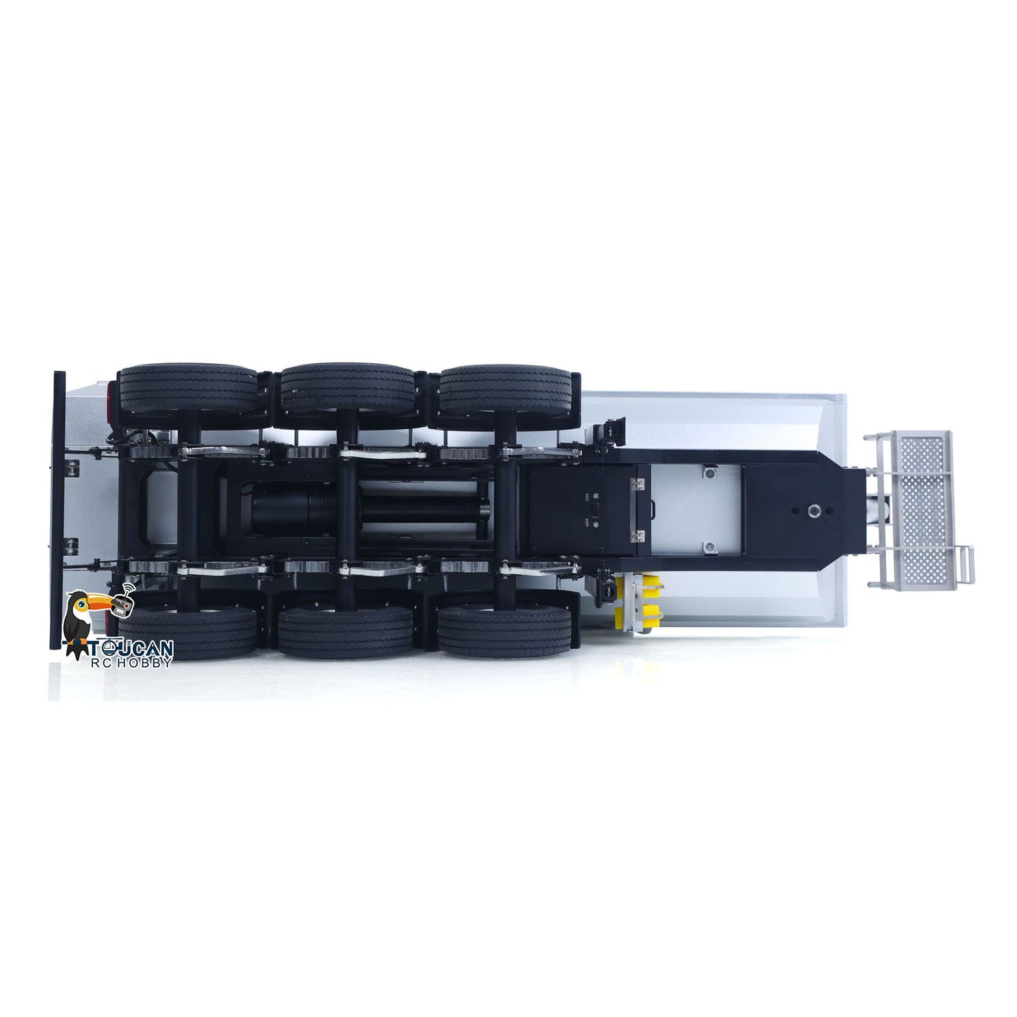 Fast Shipping 26.1Inches KABOLITE 1/14 Metal Radio Control Semi Trailer Dumper Electric Lifting for RC Tractor Truck 770S Light Support Leg
