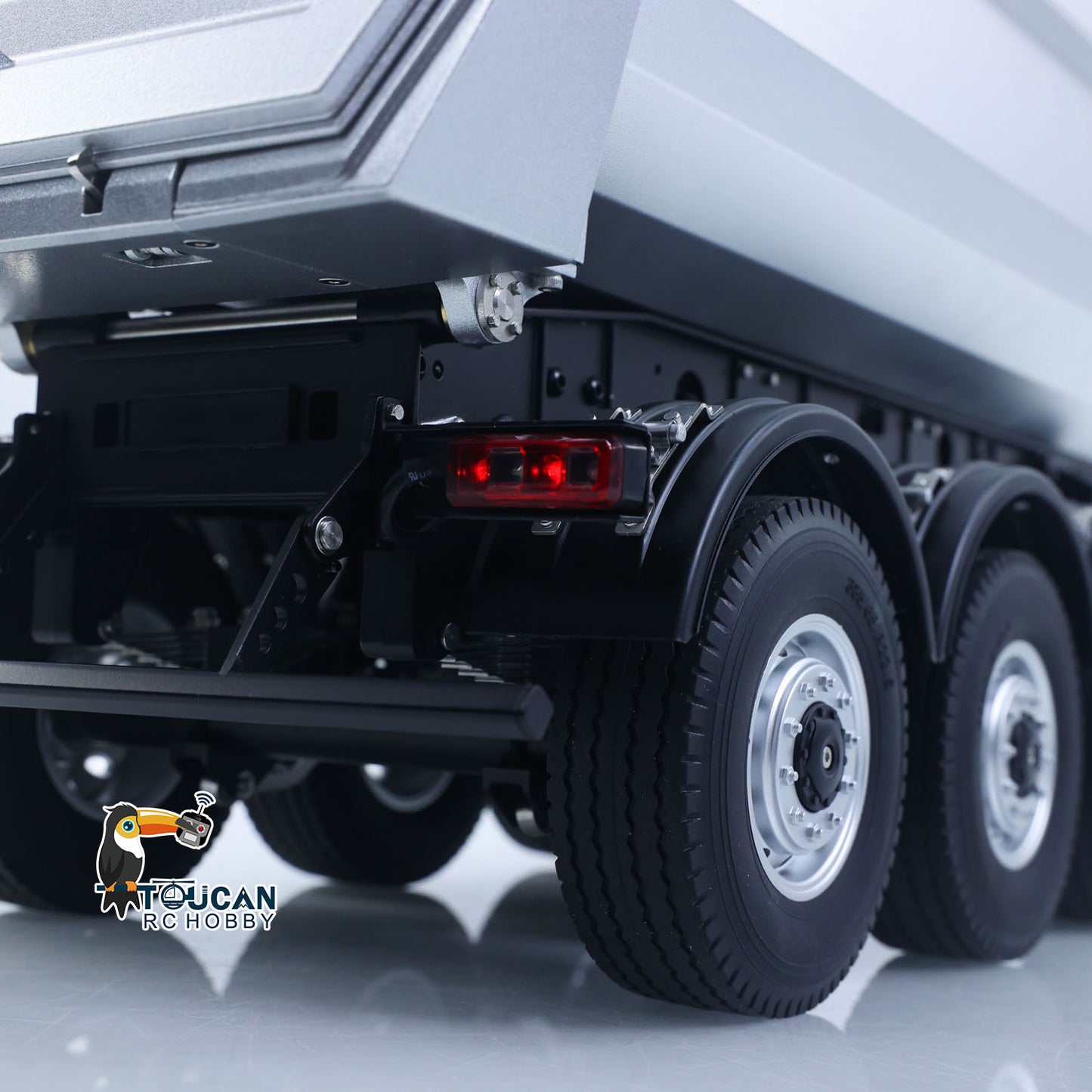Fast Shipping 26.1Inches KABOLITE 1/14 Metal Radio Control Semi Trailer Dumper Electric Lifting for RC Tractor Truck 770S Light Support Leg
