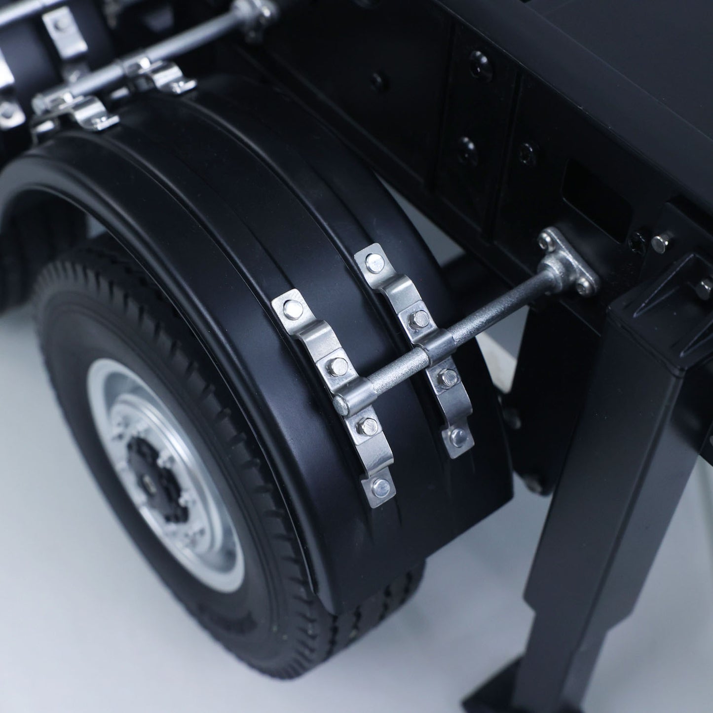 US STOCK 26.1Inches KABOLITE 1/14 Metal Radio Control Semi Trailer Dumper Electric Lifting for RC Tractor Truck 770S Light Support Leg