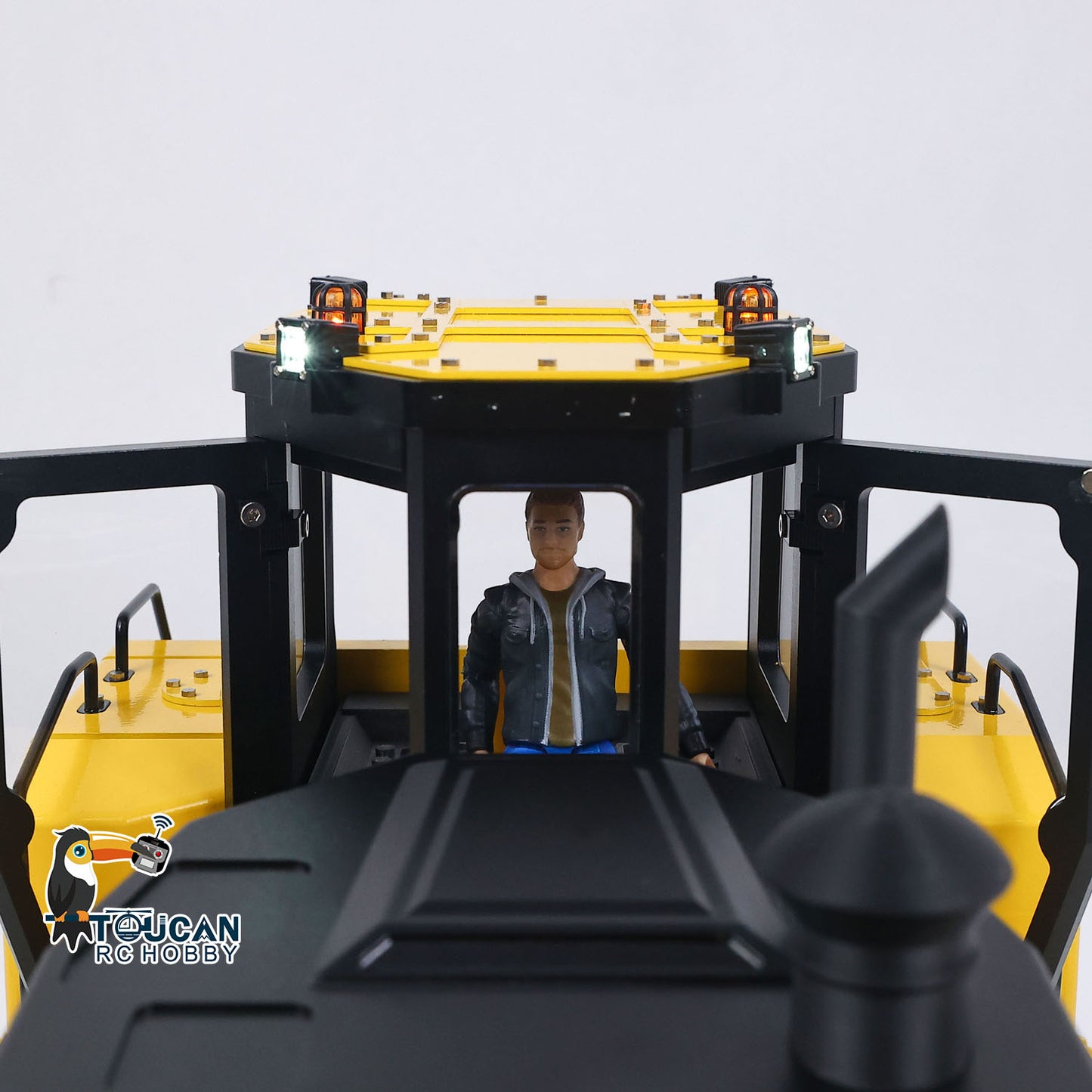 Metal 1/12 RC Hydraulic Bulldozer D155AX RTR Heavy Dozer Model 7 Way Valve 1.0L Oil Pump 5 Plows Radio Master TX15 Radio Battery