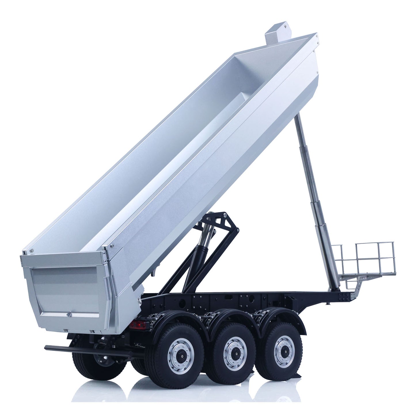 US STOCK 26.1Inches KABOLITE 1/14 Metal Radio Control Semi Trailer Dumper Electric Lifting for RC Tractor Truck 770S Light Support Leg