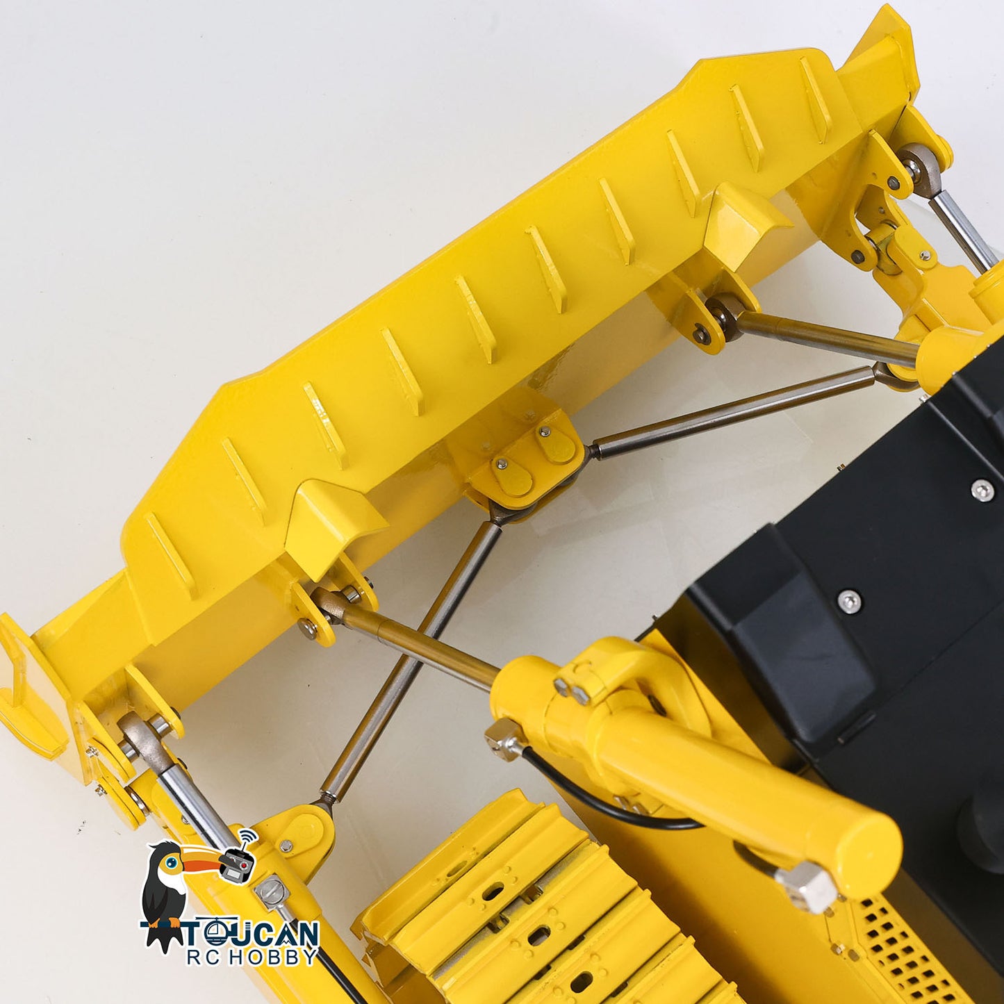 Metal 1/12 RC Hydraulic Bulldozer D155AX RTR Heavy Dozer Model 7 Way Valve 1.0L Oil Pump 5 Plows Radio Master TX15 Radio Battery