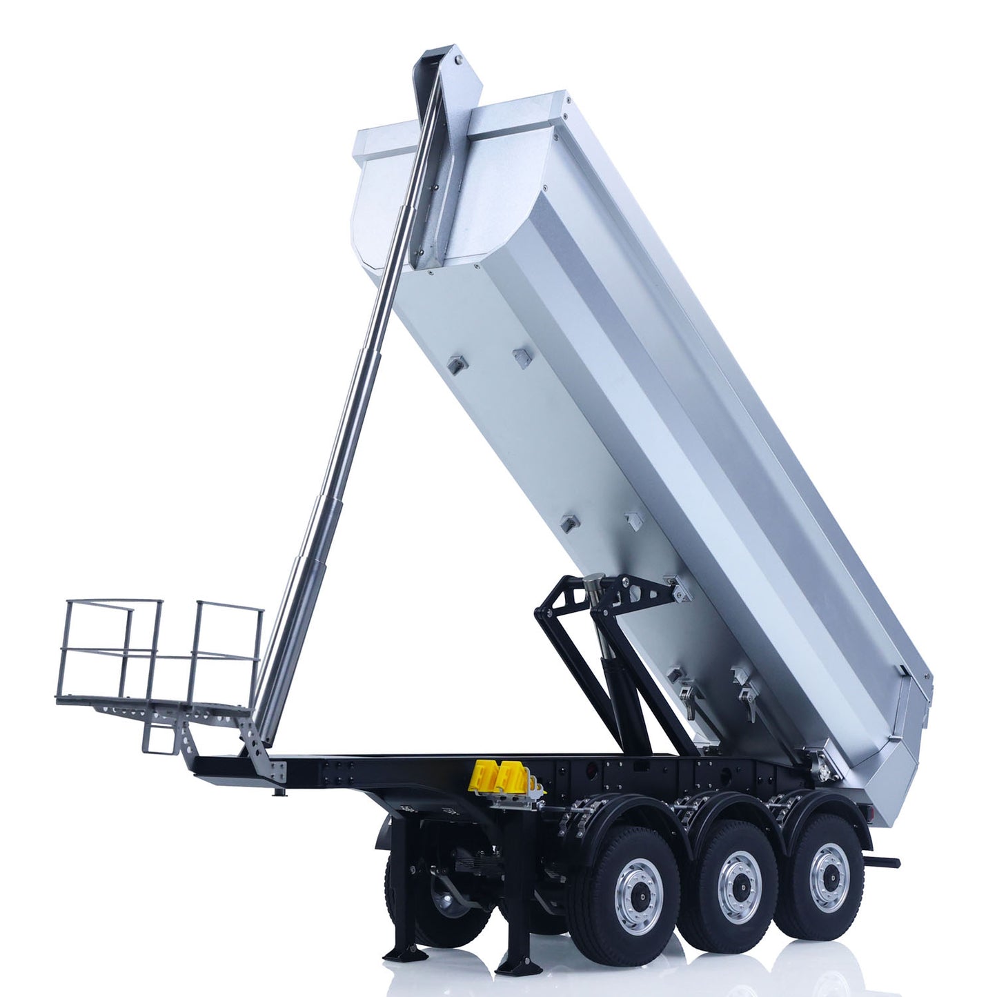 US STOCK 26.1Inches KABOLITE 1/14 Metal Radio Control Semi Trailer Dumper Electric Lifting for RC Tractor Truck 770S Light Support Leg