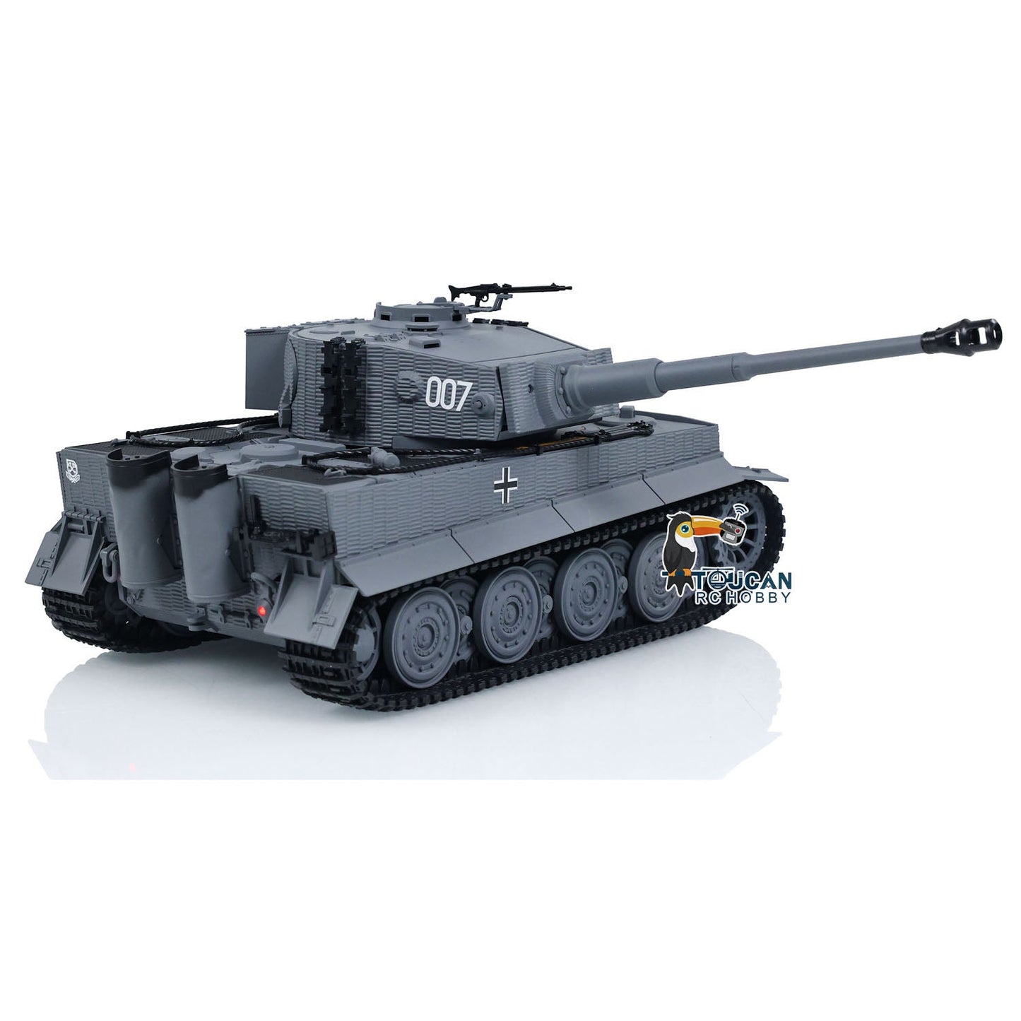 1/24 217 007 RC Battle Tank Tiger I Remote Control Military Tanks Armored Panzer Infrared Combat USB Assembled and Painted