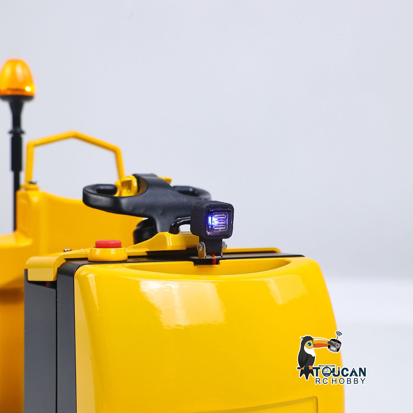 Metal 1/14 RC Electric Forklift MO55 RTR Remote Control Low Level Order Picking Truck Model Flysky Radio Battery Light Sound Ready to Run