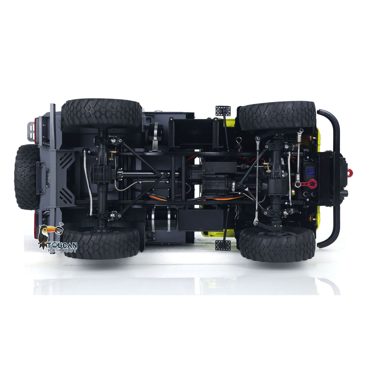 Metal LESU 1/10 4*4 RC Off-road Car RAVE-UM406 Electric Remote Control Recreational Vehicle 2Speed Gearbox Winch