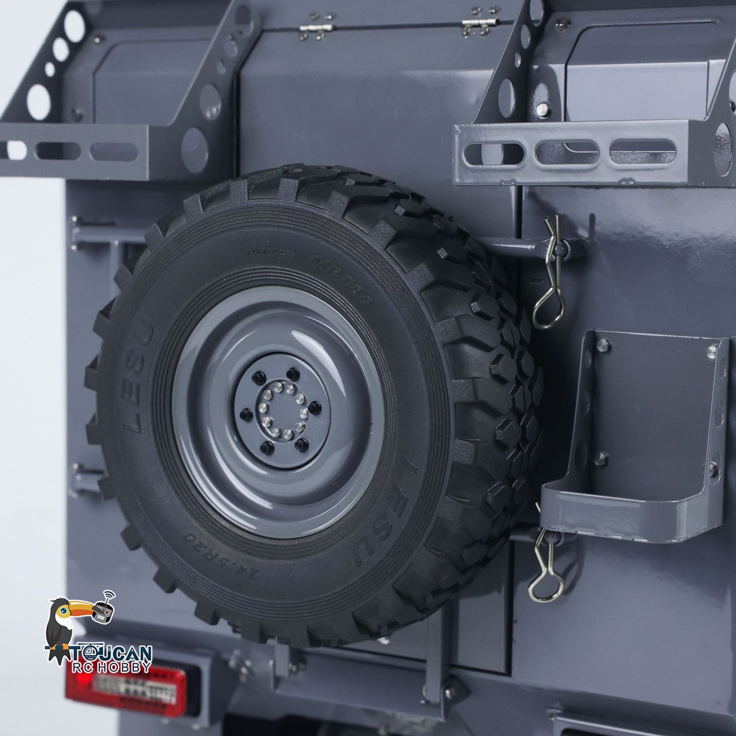 Metal LESU 1/10 4*4 RC Off-road Car RAVE-UM406 Electric Remote Control Recreational Vehicle 2Speed Gearbox Winch I6S Radio