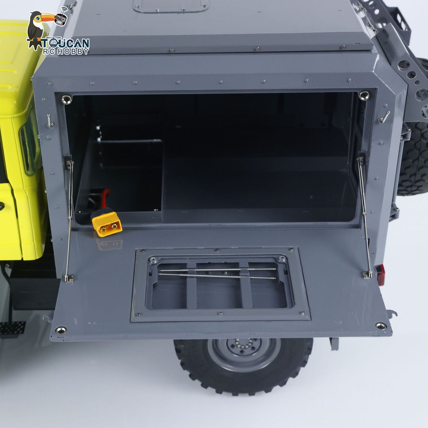 Metal LESU 1/10 4*4 RC Off-road Car RAVE-UM406 Electric Remote Control Recreational Vehicle 2Speed Gearbox Winch I6S Radio