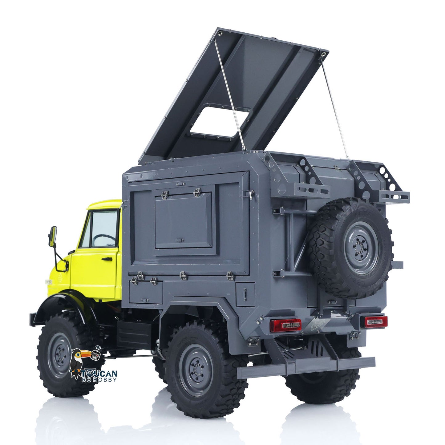 Metal LESU 1/10 4*4 RC Off-road Car RAVE-UM406 Electric Remote Control Recreational Vehicle 2Speed Gearbox Winch I6S Radio