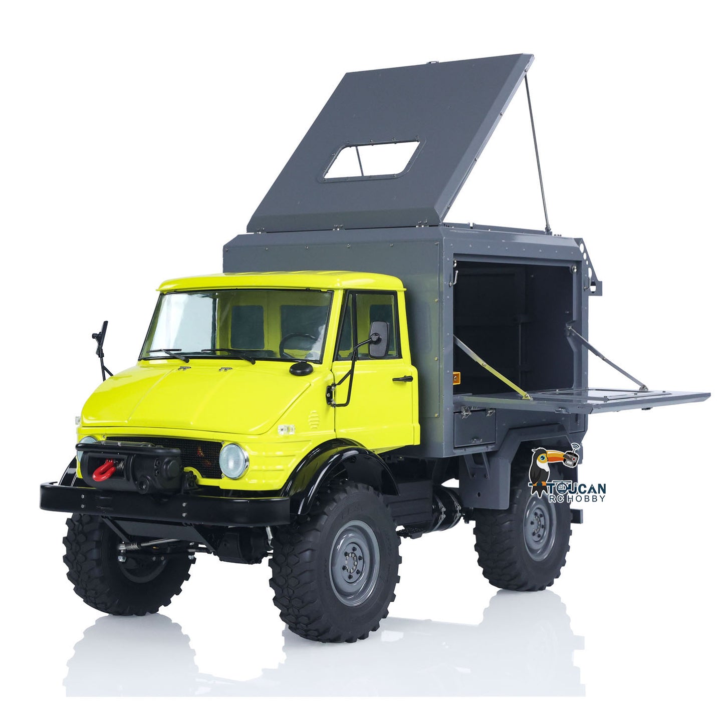 Metal LESU 1/10 4*4 RC Off-road Car RAVE-UM406 Electric Remote Control Recreational Vehicle 2Speed Gearbox Winch I6S Radio