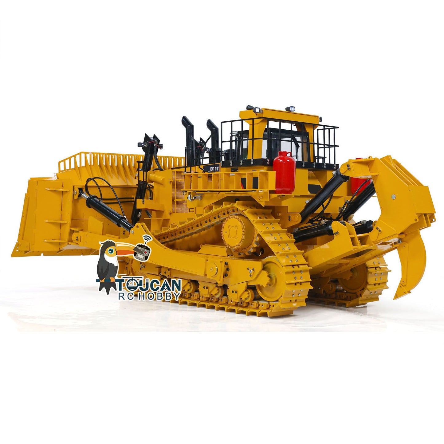 Toucan DT11 1/10 Hydraulic RC Bulldozer Heavy Duty Giant Remote Control Dozer Car Model PL18EV Assembled Painted