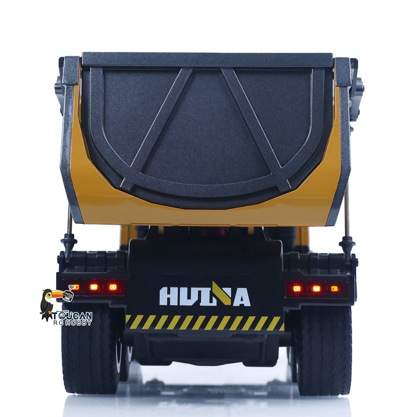 HUINA 1/14 Electric RC Dump Truck 573 RTR Remote Control Tipper Model Vehicle Flowing Water Light Sound Effect 2.4G Radio Battery Ready to Run