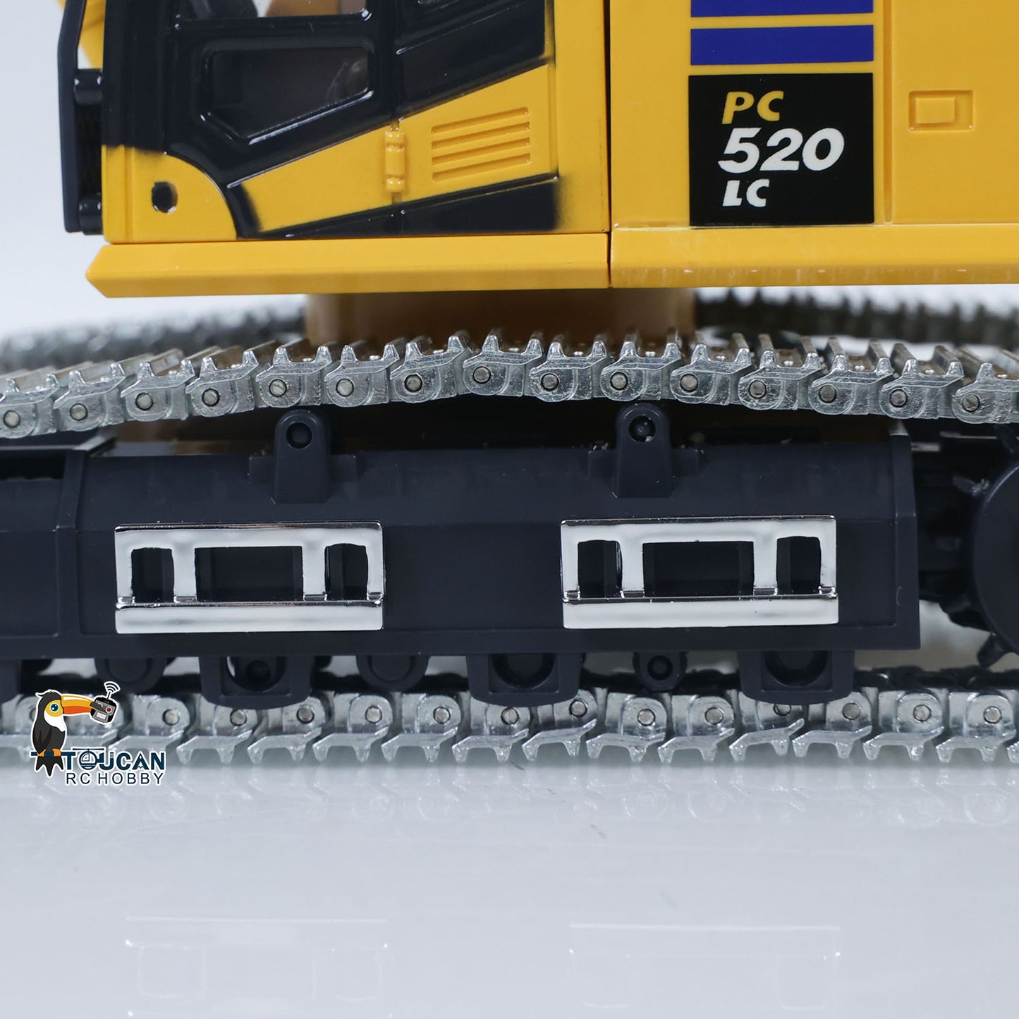 US STOCK 1/50 RC Digger PC520 Electric Lifting Radio Control Excavator Engineering Vehicle Metal Tracks Lights Sound Small Toy Collection
