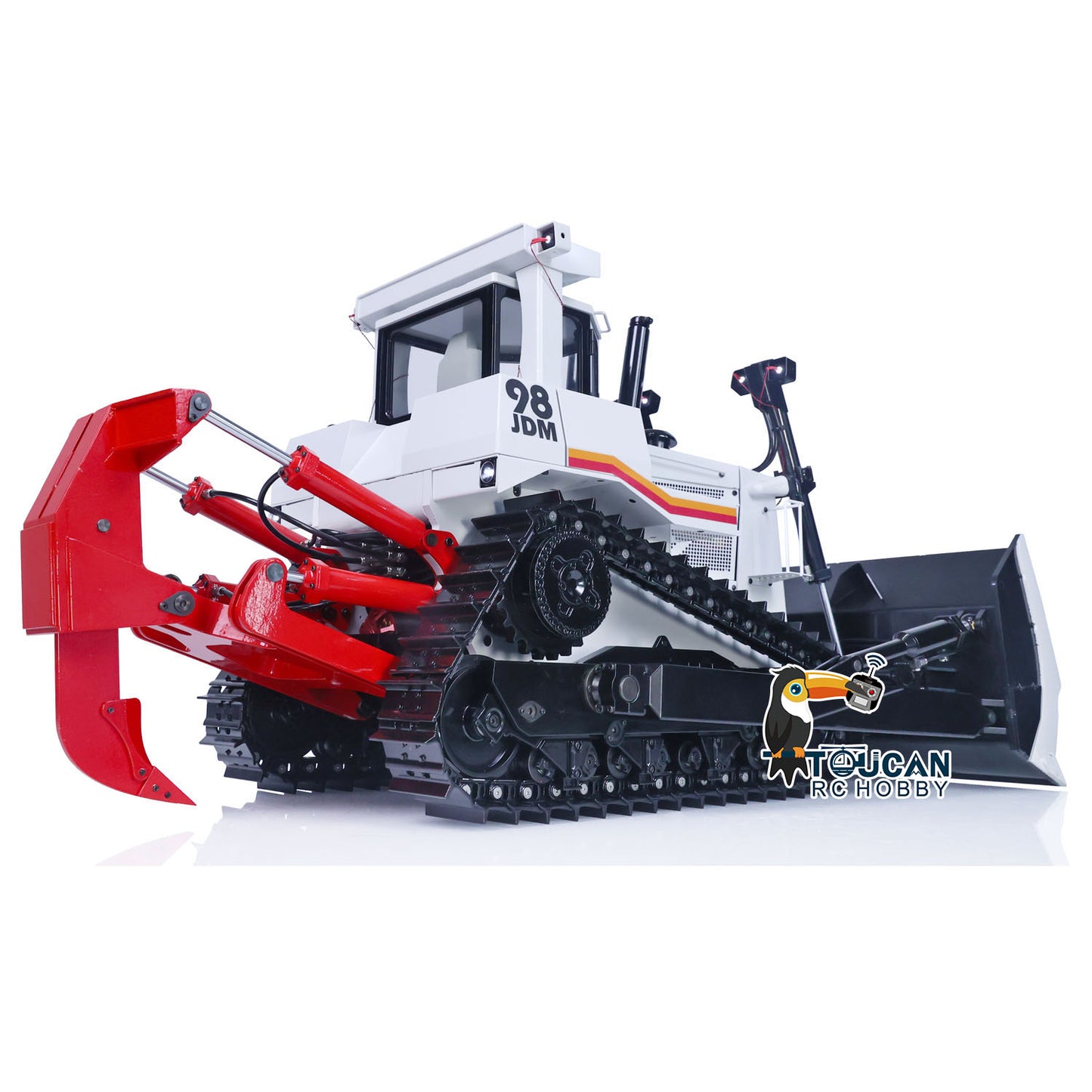 JDModel Metal 1/14 DXR2 RC Hydraulic Bulldozer Remote Controlled Dozer W/ New Sound Module Simulation Model PNP/RTR Optional Versions