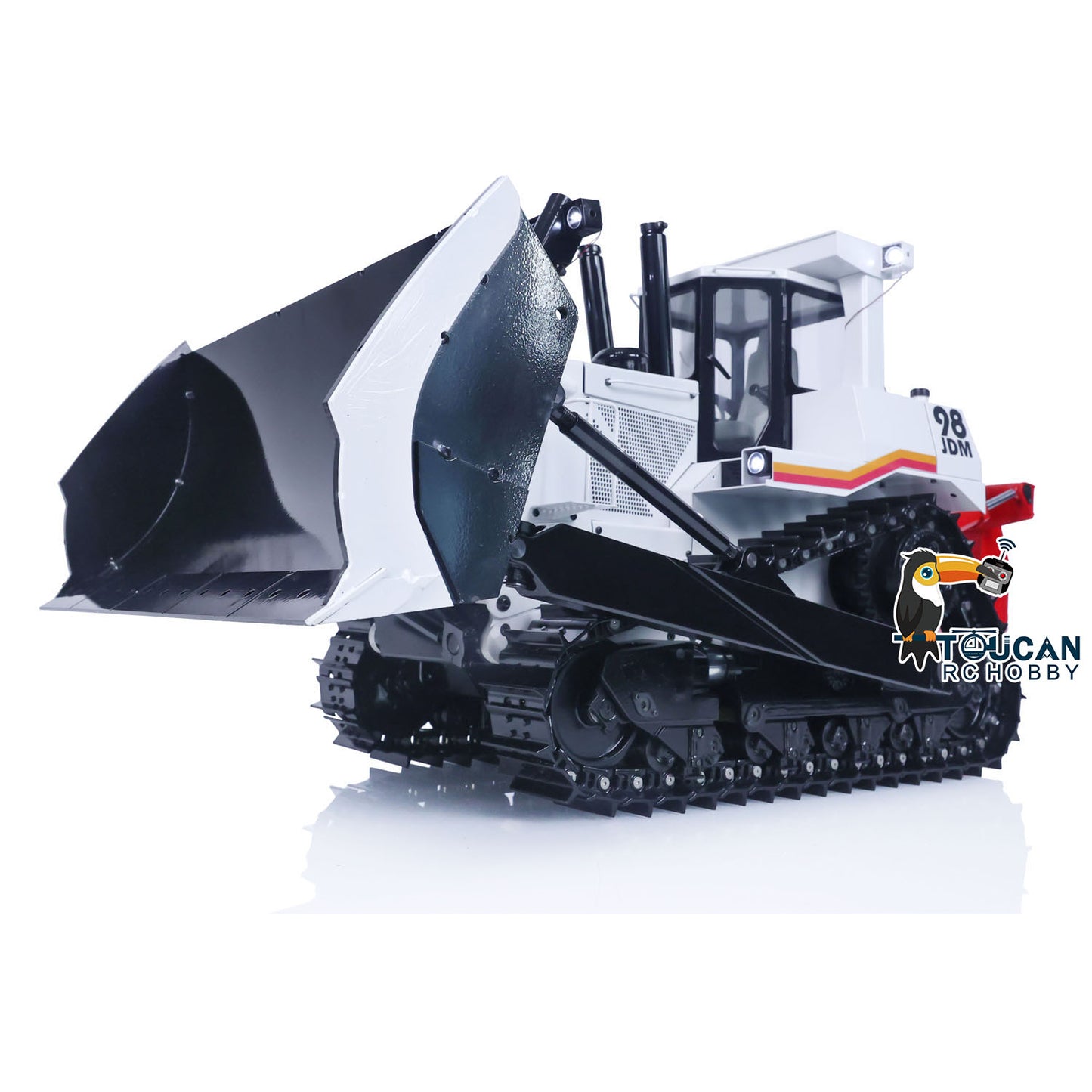 JDModel Metal 1/14 DXR2 RC Hydraulic Bulldozer Remote Controlled Dozer W/ New Sound Module Simulation Model PNP/RTR Optional Versions
