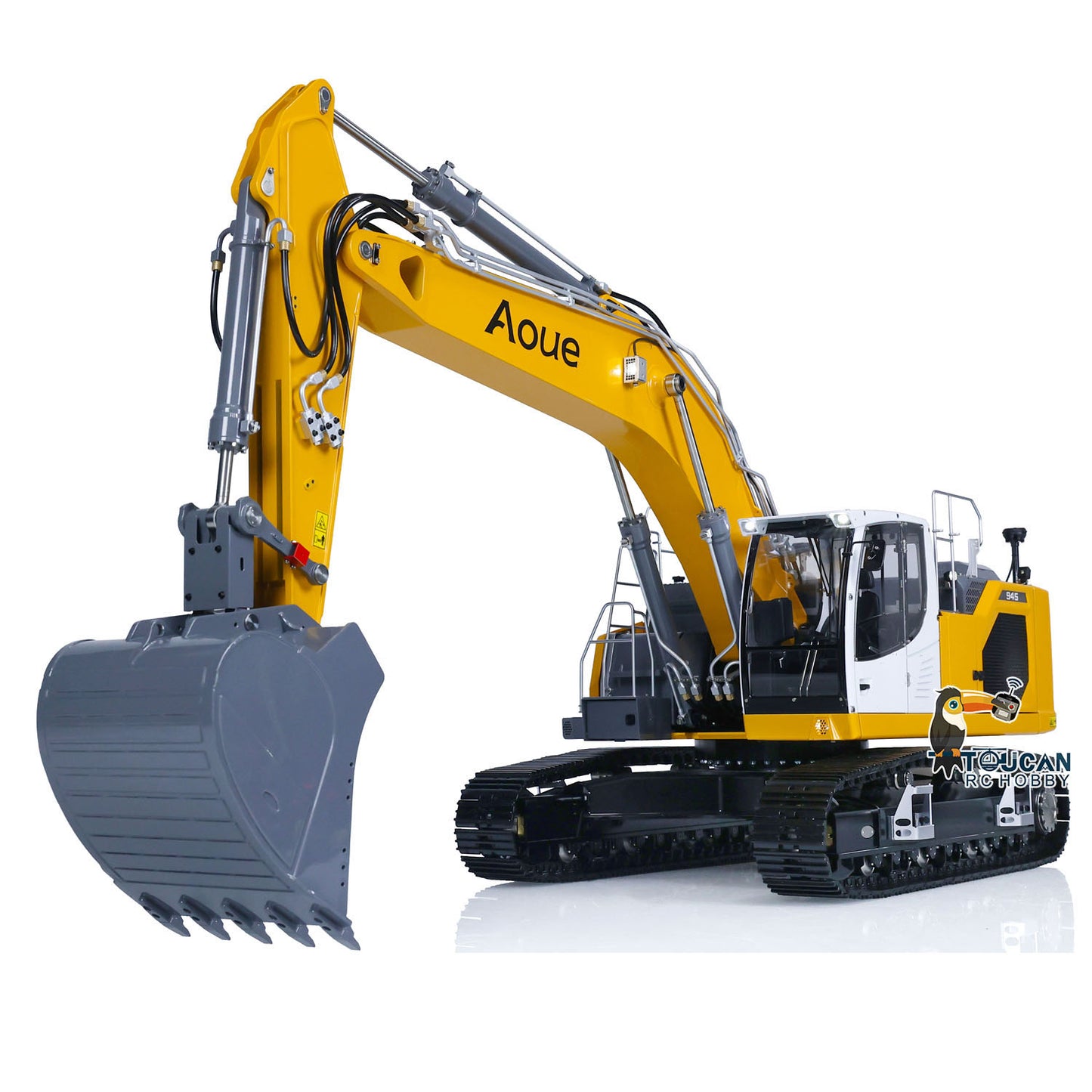 1/14 LESU Aoue-LR945 Metal RC Hydraulic Digger Wireless Control Excavator Model Light System DIY Hobby Model PNP