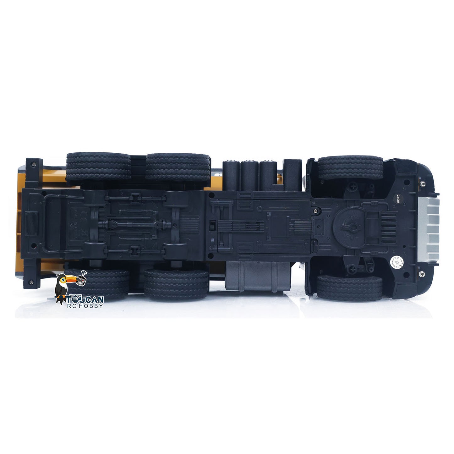 HUINA 1/14 Electric RC Dump Truck 573 RTR Remote Control Tipper Model Vehicle Flowing Water Light Sound Effect 2.4G Radio Battery Ready to Run