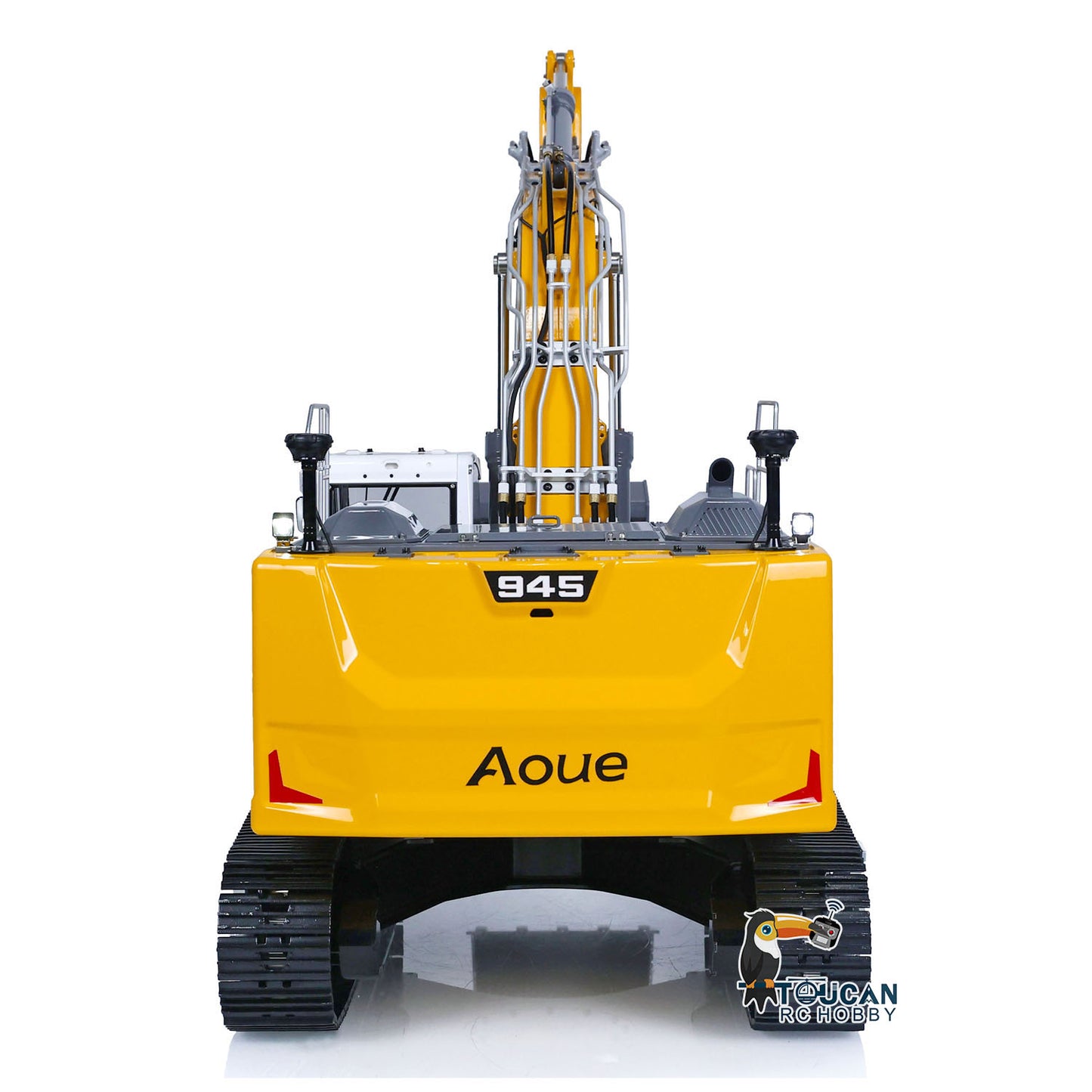 LESU 1/14 Aoue LR945 Hydraulic RC Excavator Metal Painted Assembled Digger Model with Electronic Displays CNC Machined 90% Metal