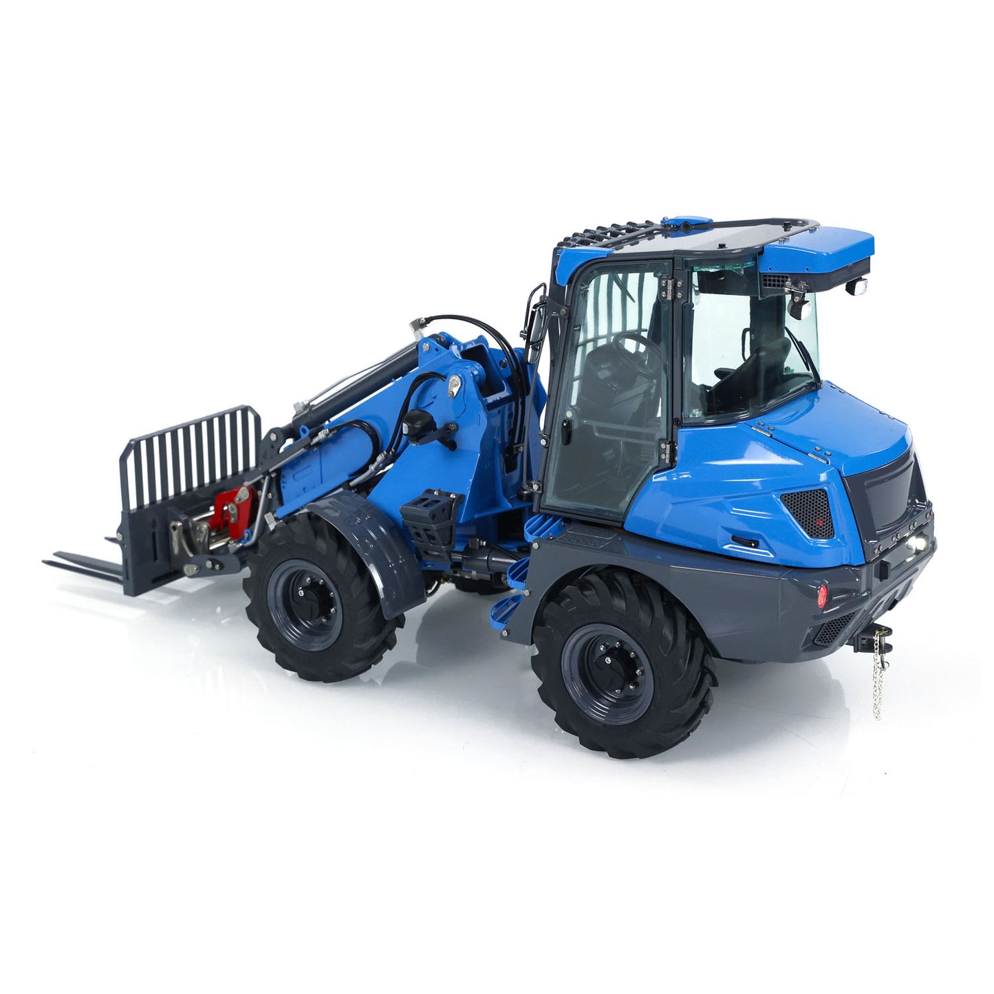 LESU 1/14 Hydraulic RC Telescopic Arm Loader AT1050 Radio Control Fork Truck Painted Assembled Engineering Vehicle FlySky ST8 Sound Light