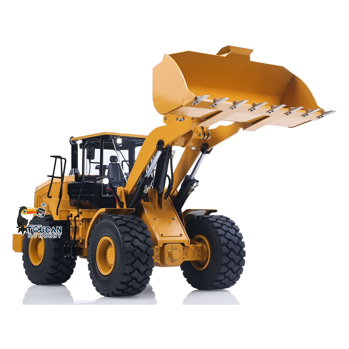 1/12 Metal Remote Control Hydraulic Loader DIM C950 2Speed Grarbox 5CH Valve RC Heavy Machine Model Hobbywing Brushed ESC