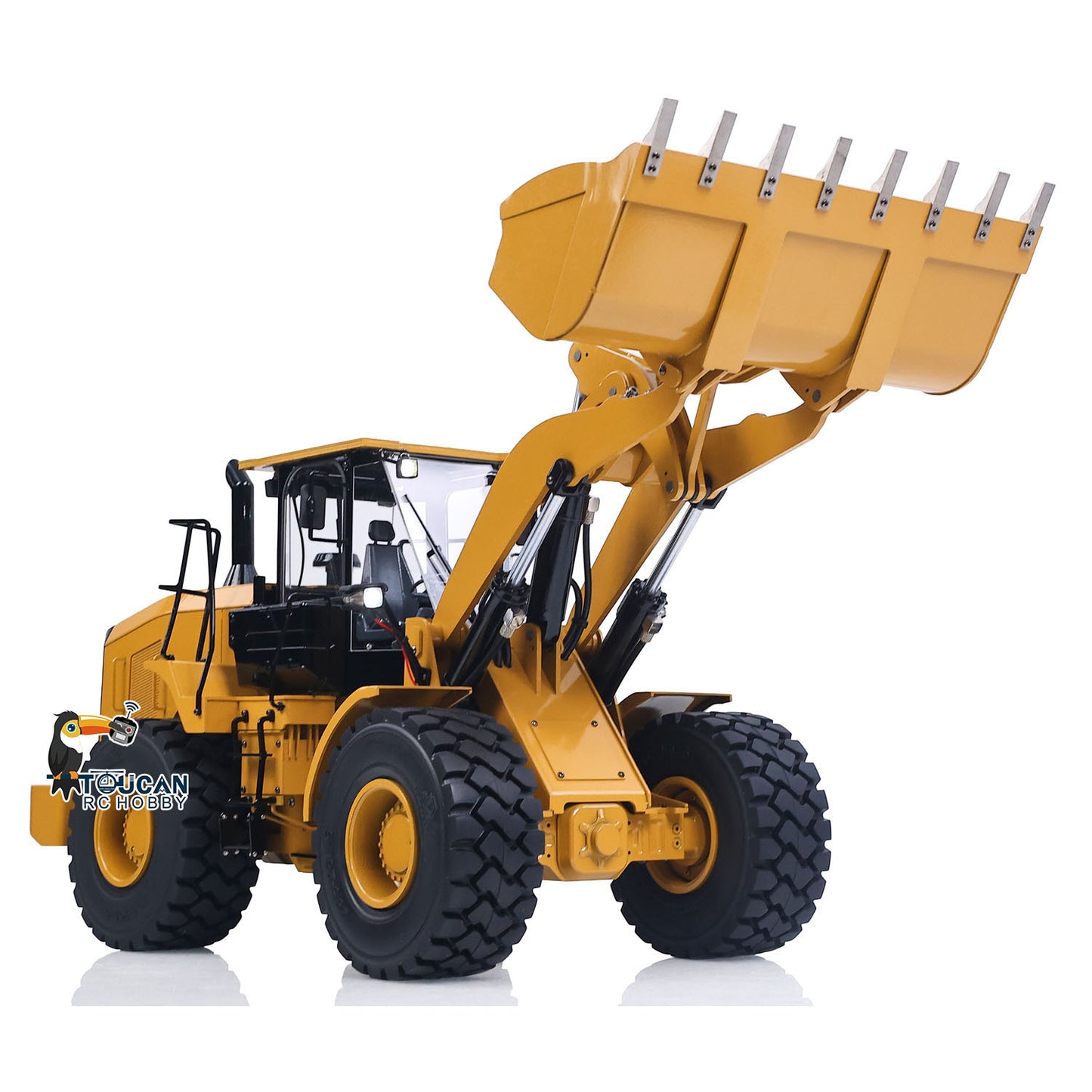 1/12 Metal Remote Control Hydraulic Loader DIM C950 2Speed Grarbox 5CH Valve RC Heavy Machine Model Hobbywing Brushed ESC