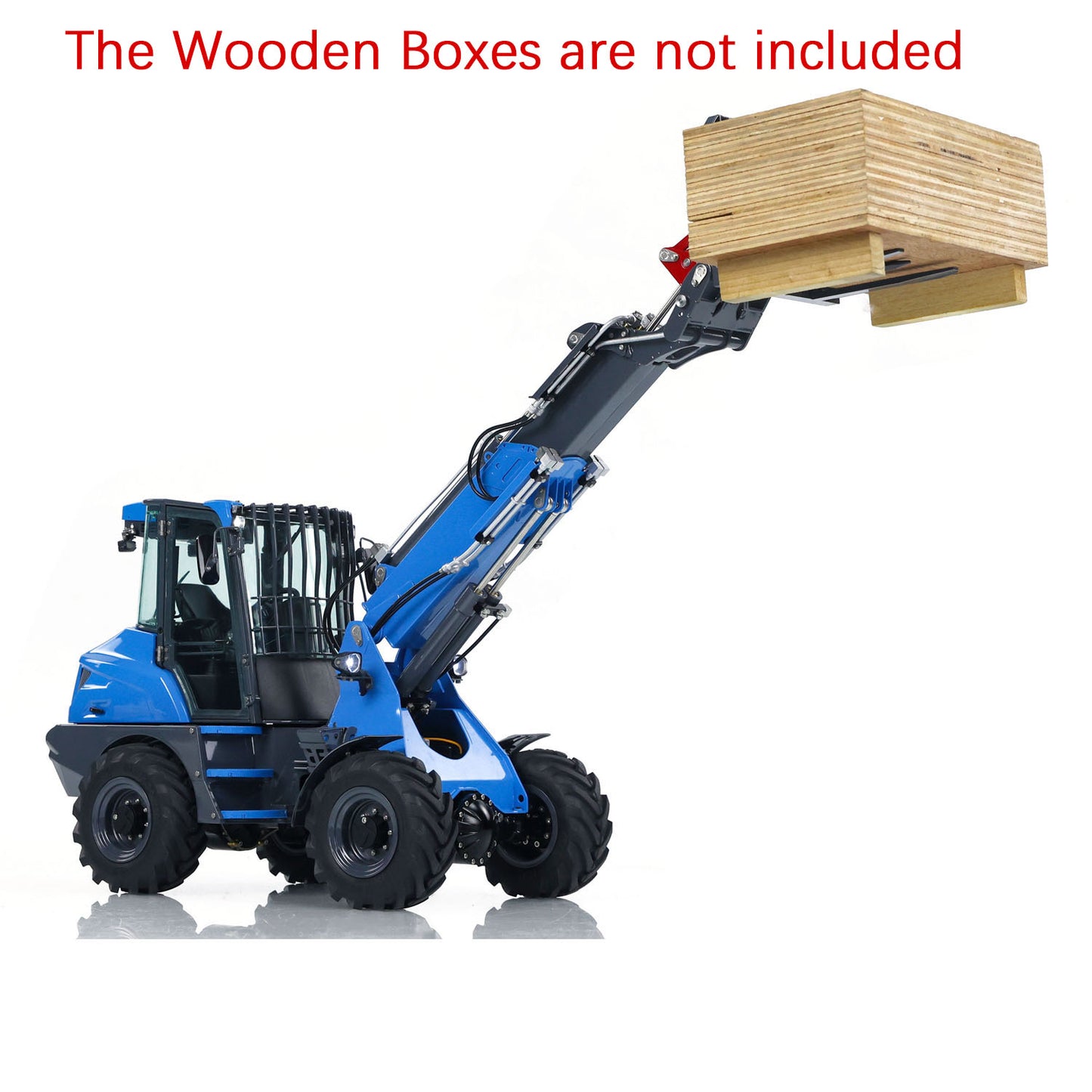 LESU 1/14 Hydraulic RC Telescopic Arm Loader AT1050 Radio Control Fork Truck Painted Assembled Engineering Vehicle FlySky ST8 Sound Light