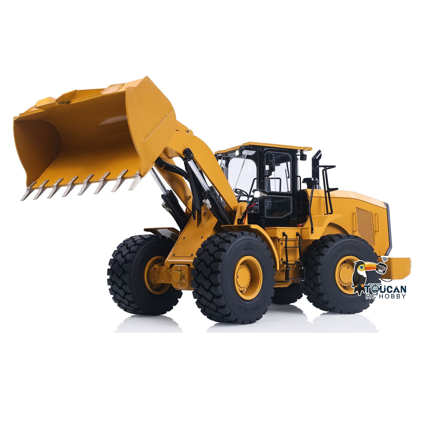 1/12 Metal Remote Control Hydraulic Loader DIM C950 2Speed Grarbox 5CH Valve RC Heavy Machine Model Hobbywing Brushed ESC