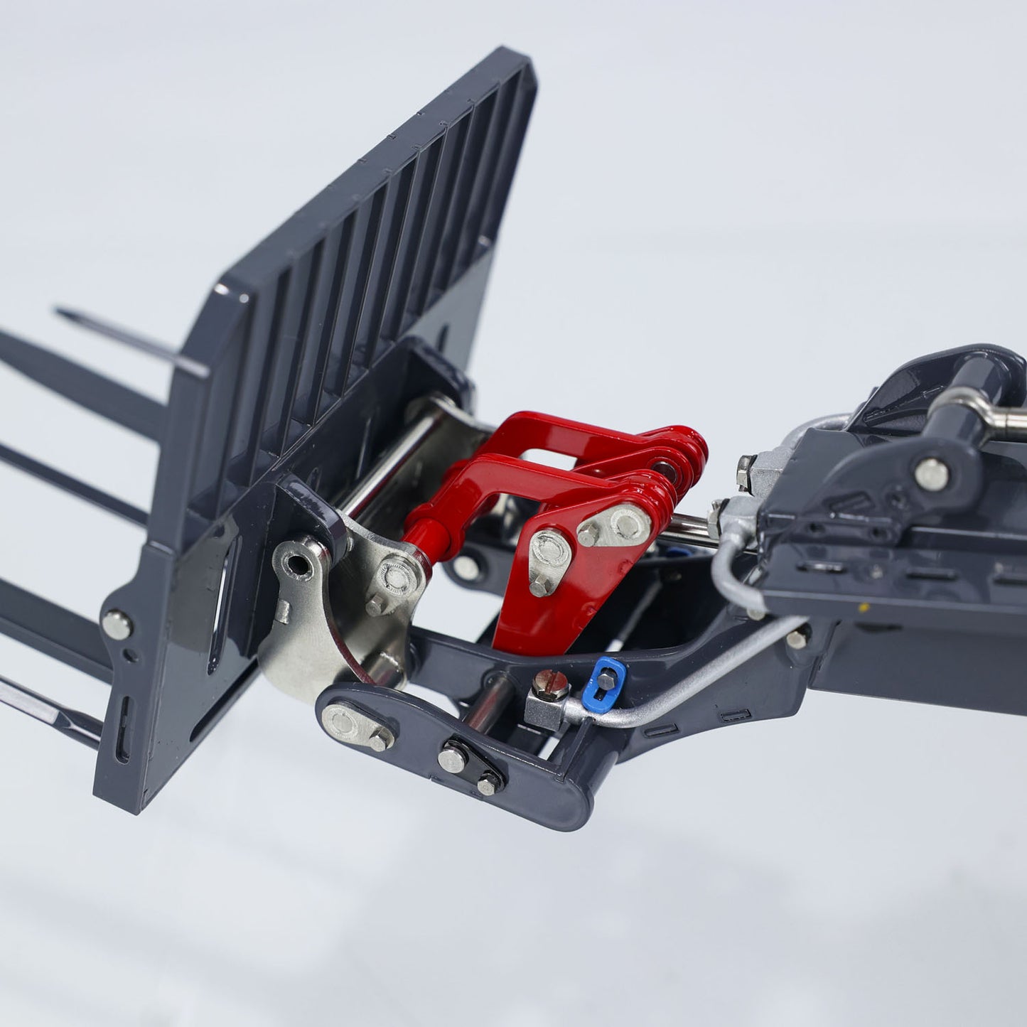 LESU 1/14 Hydraulic RC Telescopic Arm Loader AT1050 Radio Control Fork Truck Painted Assembled Engineering Vehicle FlySky ST8 Sound Light