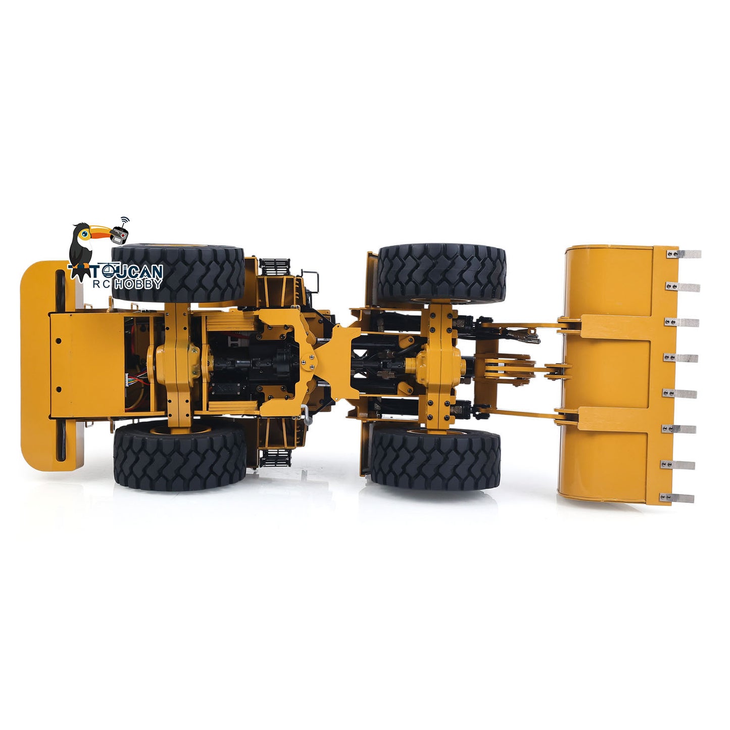 1/12 Metal Remote Control Hydraulic Loader DIM C950 2Speed Grarbox 5CH Valve RC Heavy Machine Model Hobbywing Brushed ESC