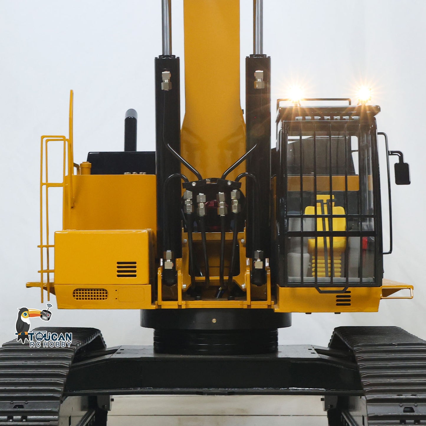 C374 Huge 1/8 RC Hydraulic Excavator 374 Metal Heavy Duty Digger RTR Radio Controlled Construction Vehicles Models Flysky Radio