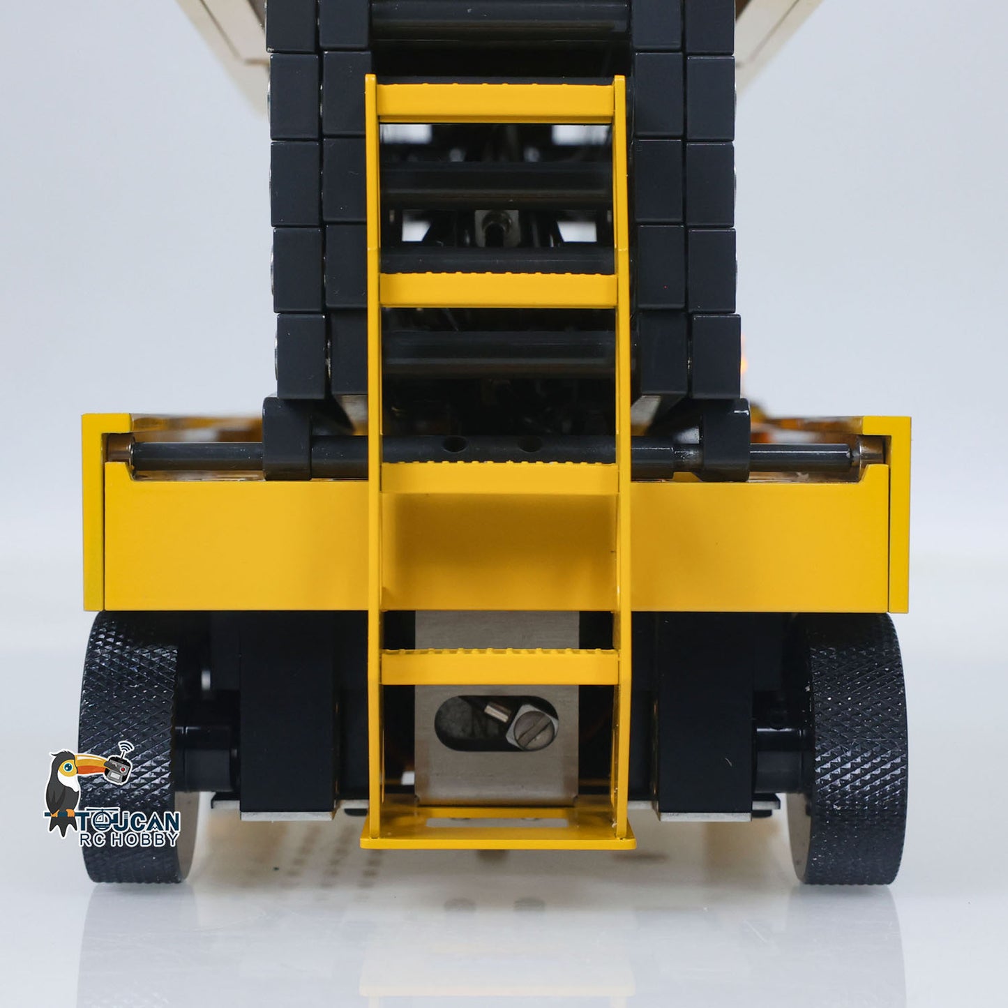 CUT Model 1/14 Radio Control Hydraulic Aerial Work Platform 25.6Inches Lift Height Metal Construction Vehicle TOUCAN Painting