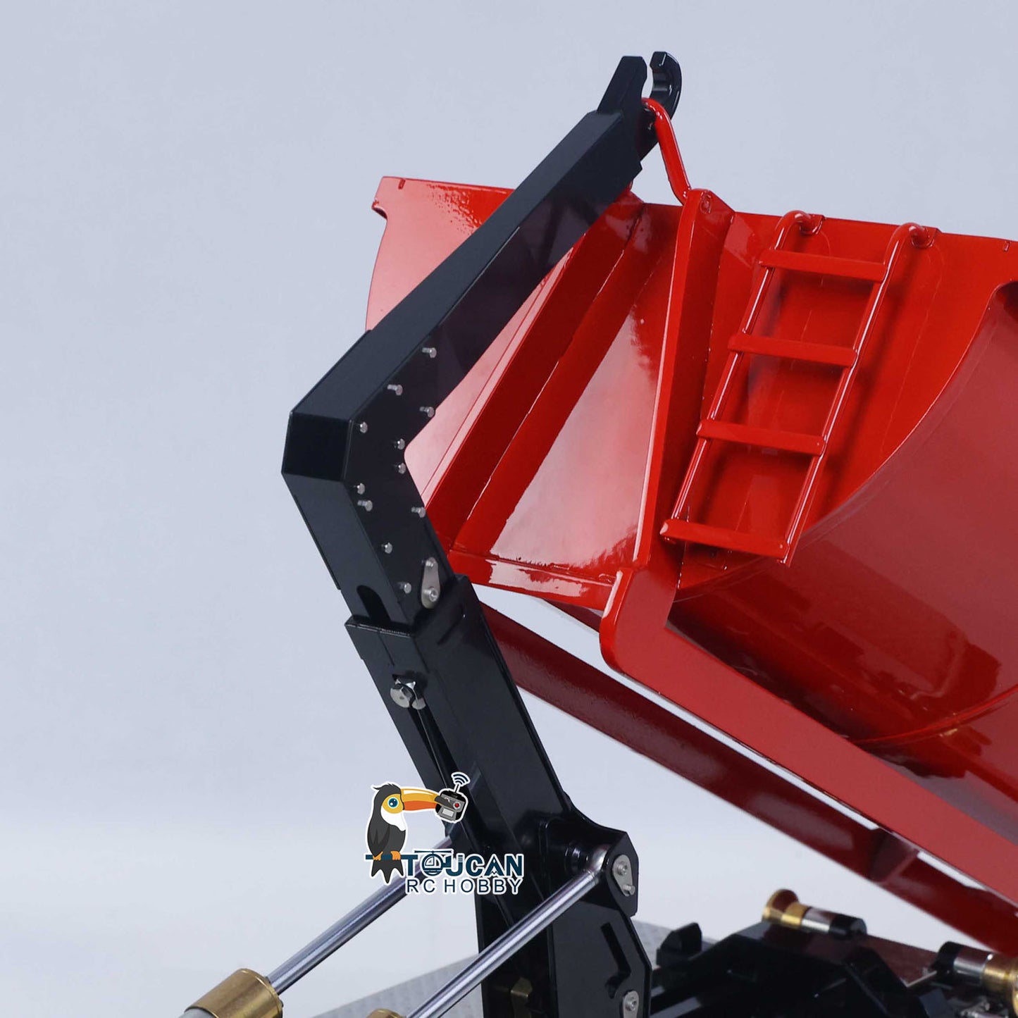 1/14 Hydraulic RC Roll On Off Dump Truck 8x8 3Speed Gearbox Remote Control Full Tipper SC 770S Axle Locks Metal Shafts