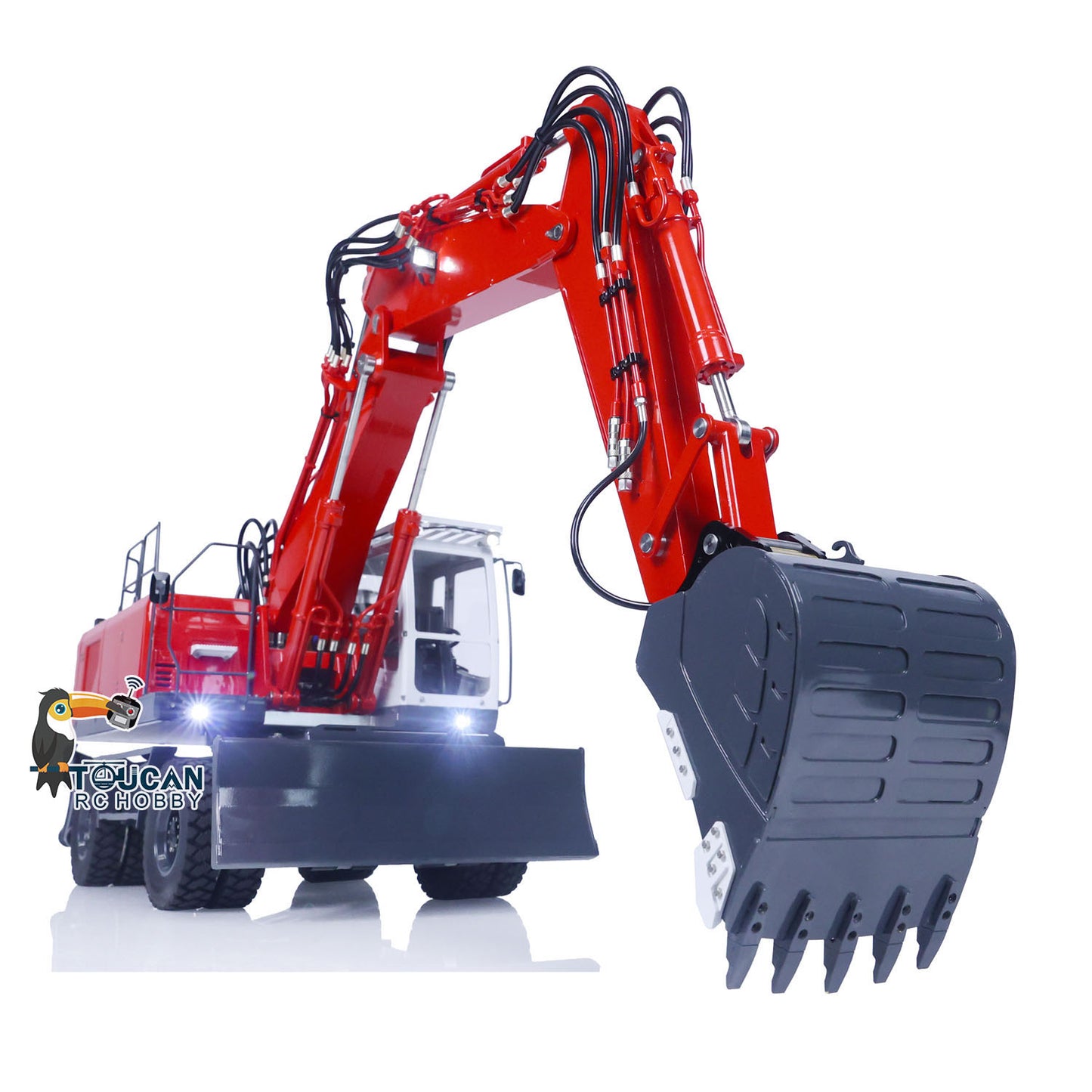 LESU 3 Arms 1/14 RC Hydraulic Equipment ET30H Remote Controlled Excavator Wheeled Digger Painted Assembled Optional Versions