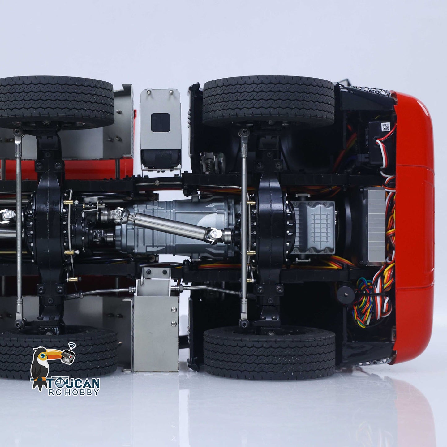 1/14 Hydraulic RC Roll On Off Dump Truck 8x8 3Speed Gearbox Remote Control Full Tipper SC 770S Axle Locks Metal Shafts