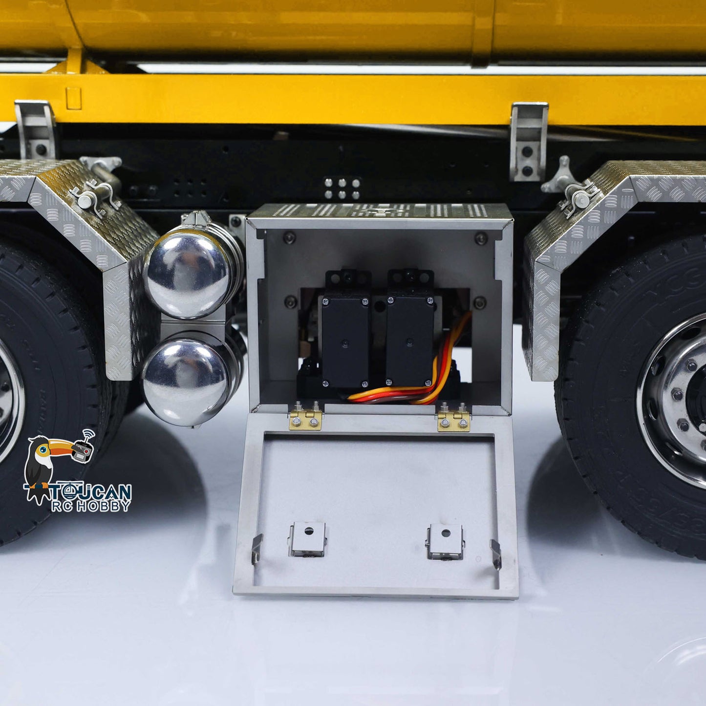 1/14 Hydraulic RC Roll On Off Dump Truck 8x8 3Speed Gearbox Remote Control Full Tipper SC 770S Axle Locks Metal Shafts