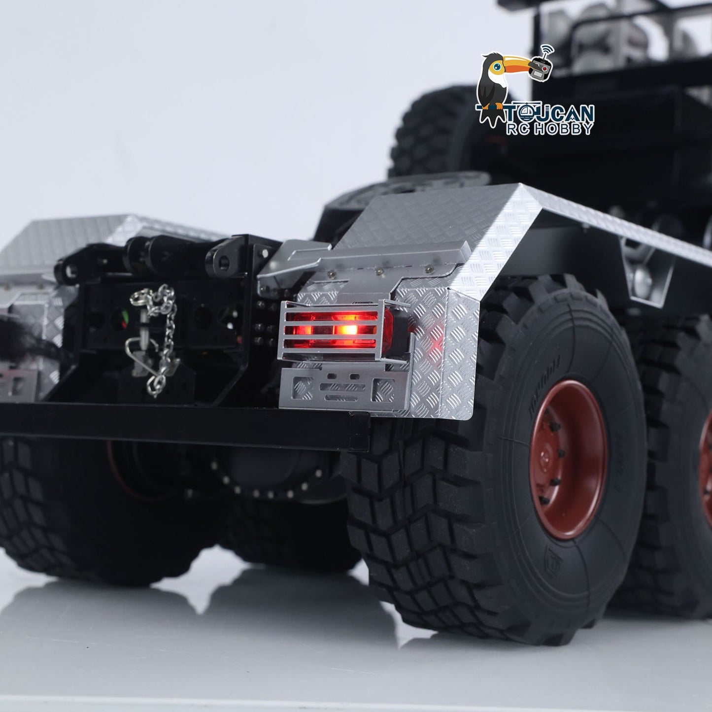 1/14 8x8 Metal RC Off Road Tractor Truck Ar3363 Remote Control Lorry Car Differential Lock Axle 3Speed Gearbox I6S Radio