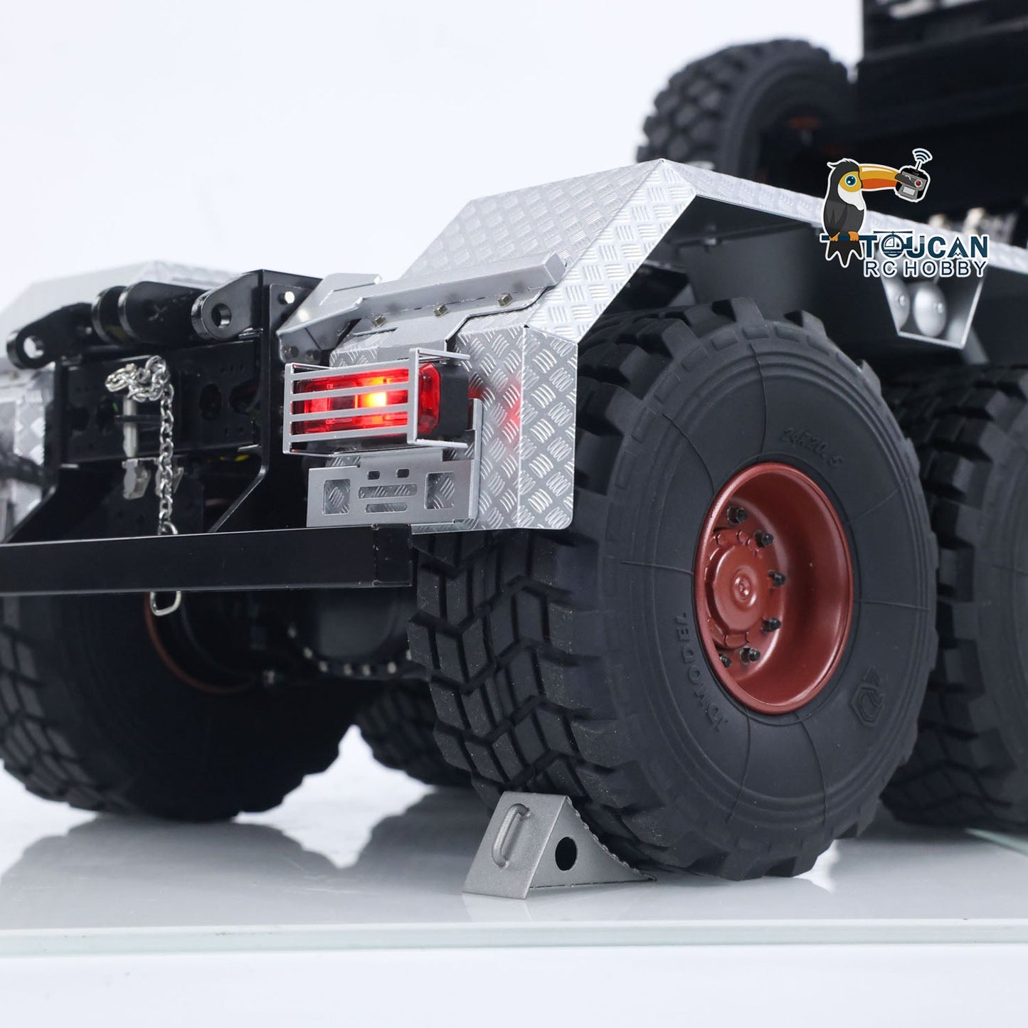 1/14 8x8 Metal RC Off Road Tractor Truck Ar3363 Remote Control Lorry Car Differential Lock Axle 3Speed Gearbox I6S Radio