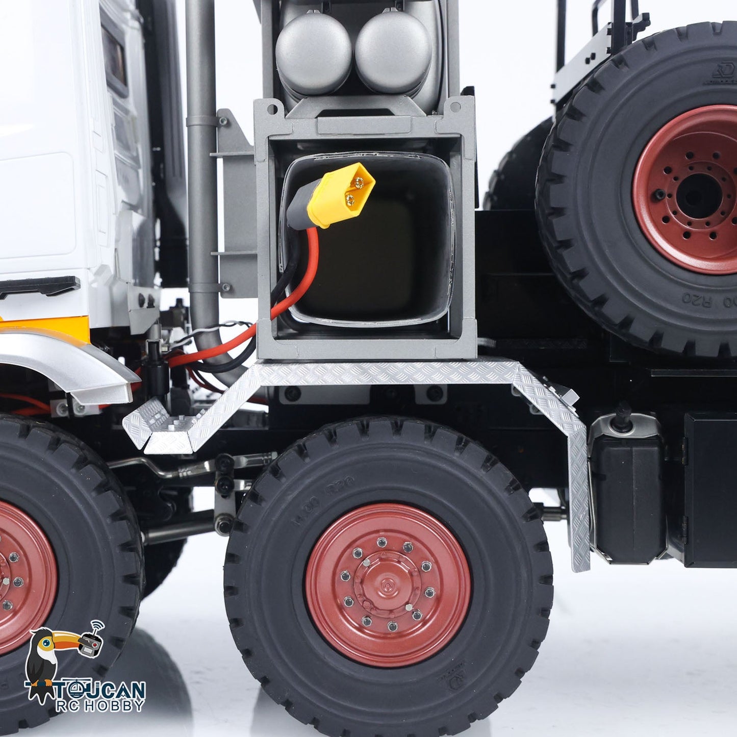 1/14 8x8 Metal RC Off Road Tractor Truck Ar3363 Remote Control Lorry Car Differential Lock Axle 3Speed Gearbox I6S Radio