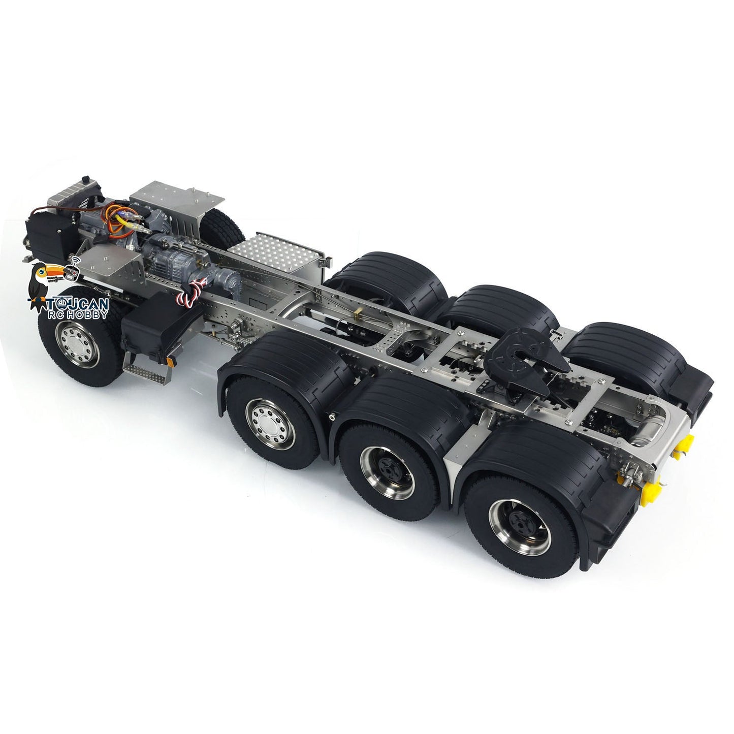 1/14 8x8 10x10 770S Metal Chassis for RC Tractor Remote Controlled Truck Model with 3-speed Transmission Differential Lock Axles