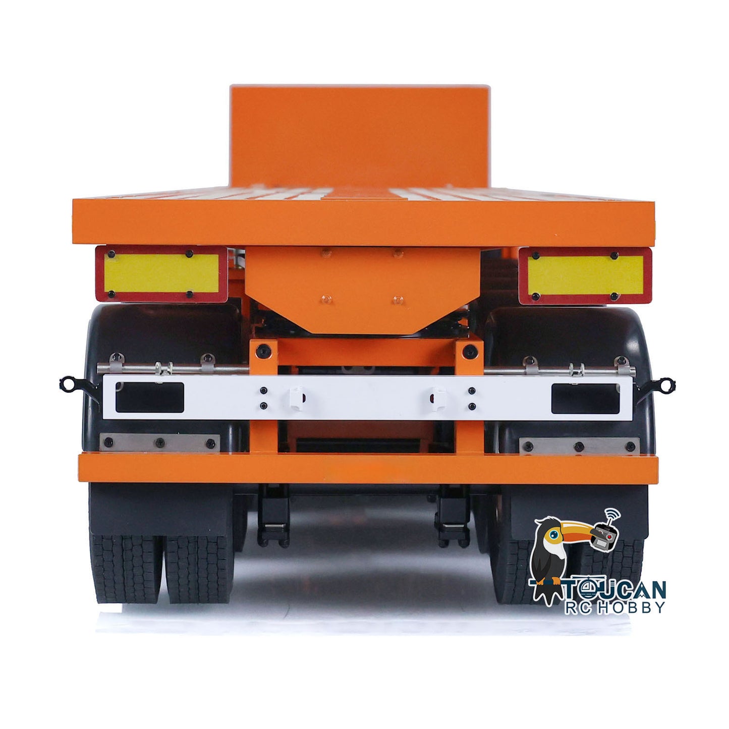 NOOXION 1/14 6 Axles Metal Flat Trailer for Remote Controlled Tractor Truck RC Electric Car Hobby Model DIY Parts
