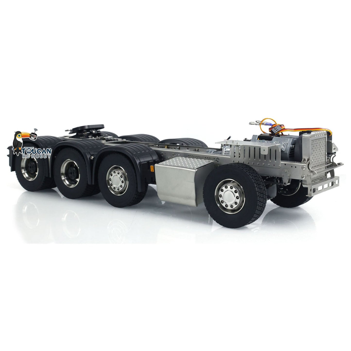 1/14 8x8 10x10 770S Metal Chassis for RC Tractor Remote Controlled Truck Model with 3-speed Transmission Differential Lock Axles