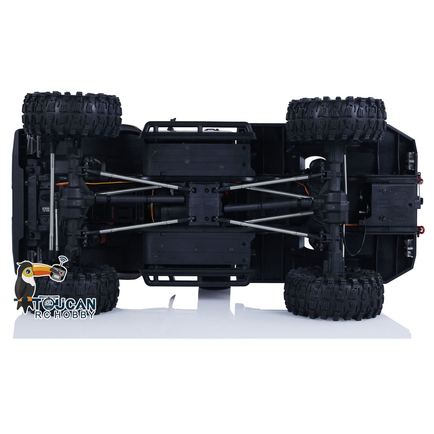 Free Shipping CN Stock Second-hand 1/8 4WD CORSSRC EMO X3 RC Towing Rescue Car 4x4 Remote Control Crawler Car Model