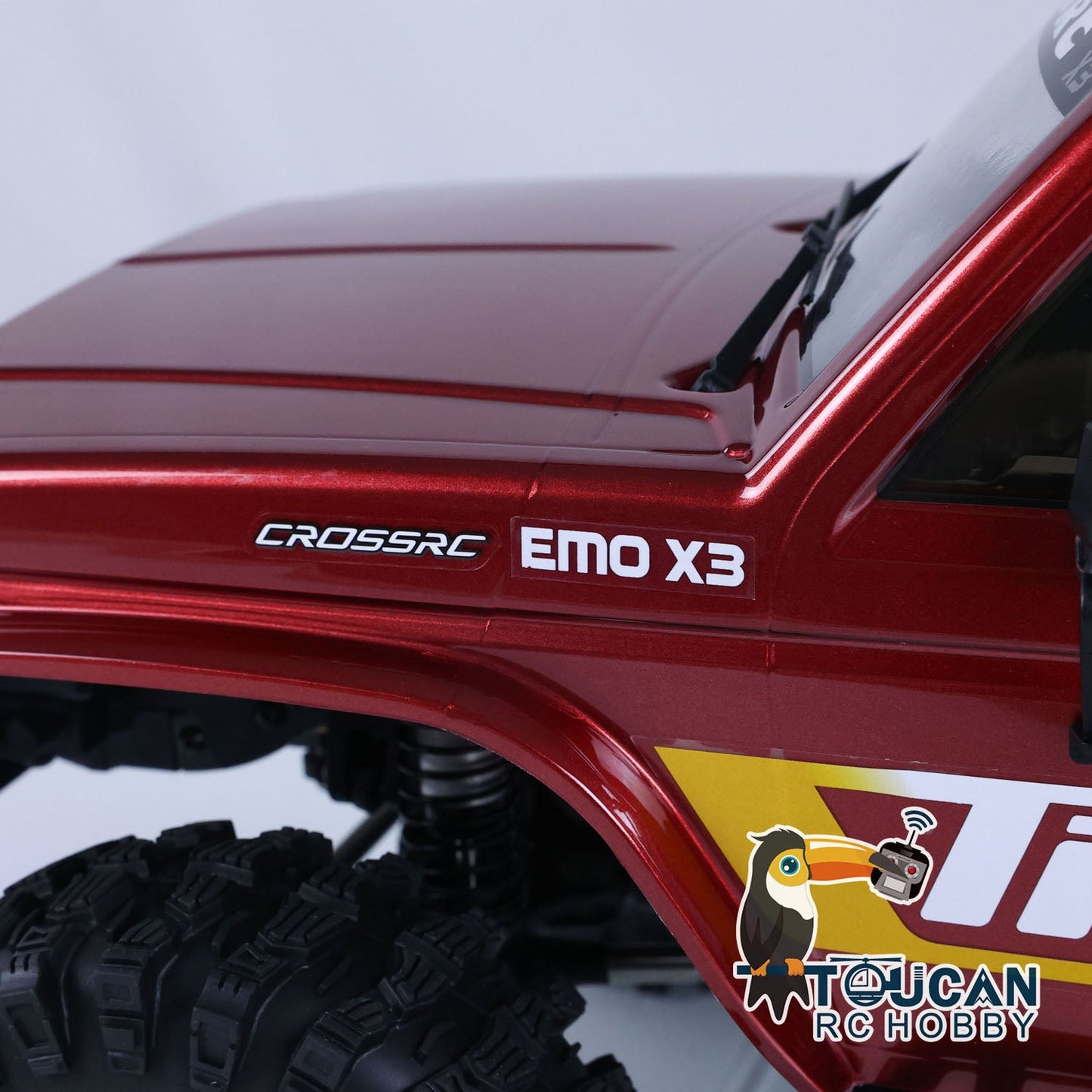 CORSSRC 1/8 4WD EMO X3 RC Towing Rescue Car 4x4 Remote Control Crawler Vehicle Hobby Model PNP Version Assembled Painted