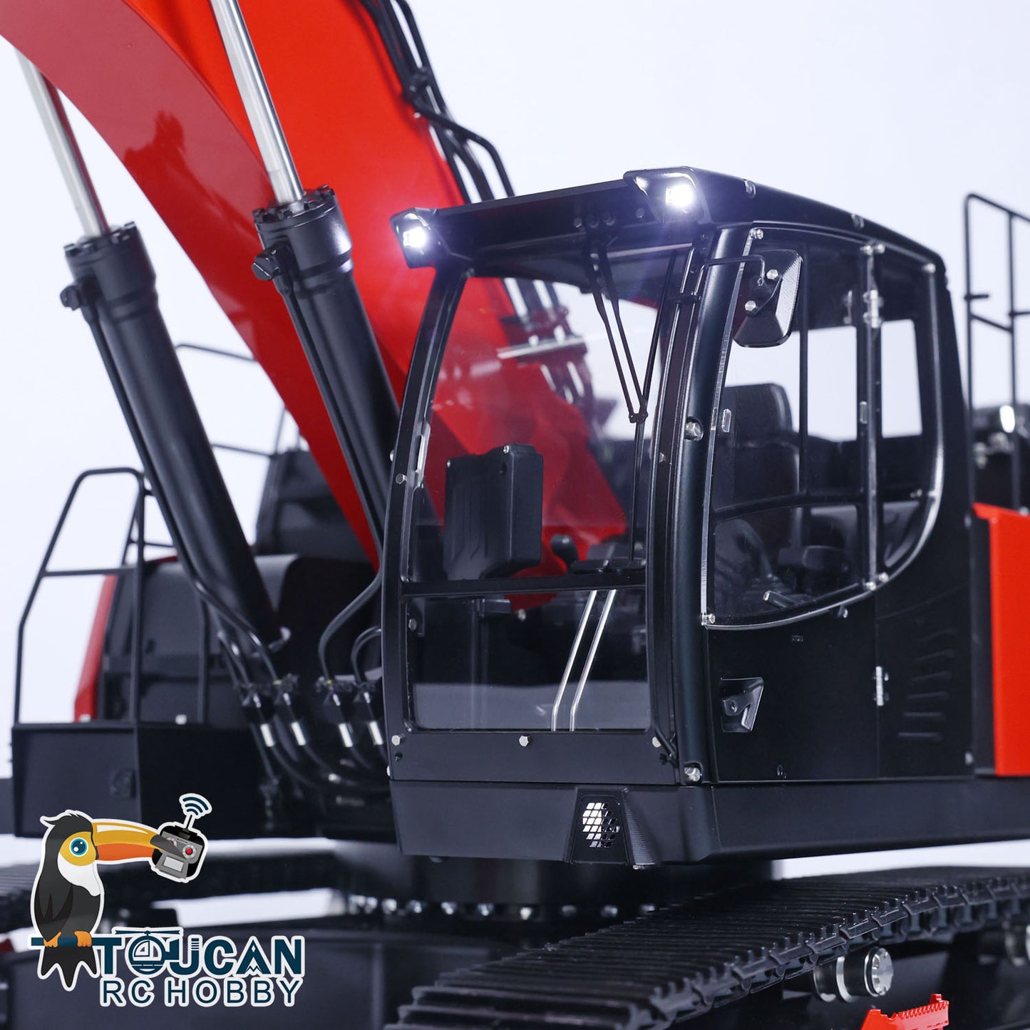 LESU 1/14 Aoue LR945 Hydraulic RC Excavator Metal Painted Assembled Digger Model with Electronic Displays CNC Machined 90% Metal