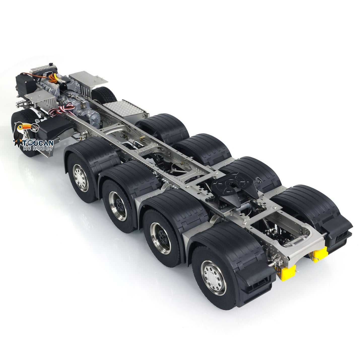 1/14 8x8 10x10 770S Metal Chassis for RC Tractor Remote Controlled Truck Model with 3-speed Transmission Differential Lock Axles