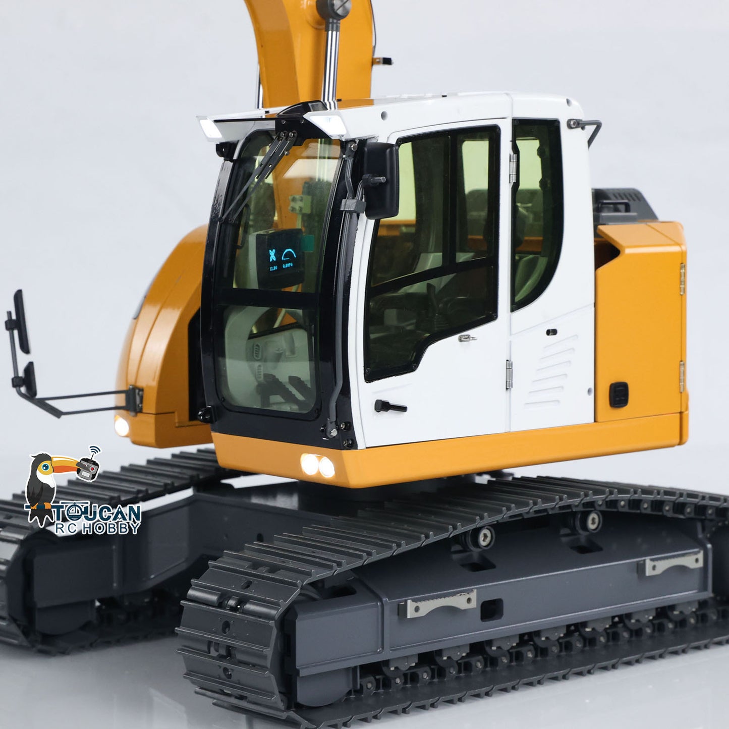 JDM-208 1/14 RC Hydraulic Excavator R920 Metal Remote Control Digger 920 Model ST8 Controller with 3-ways Reversing Valve