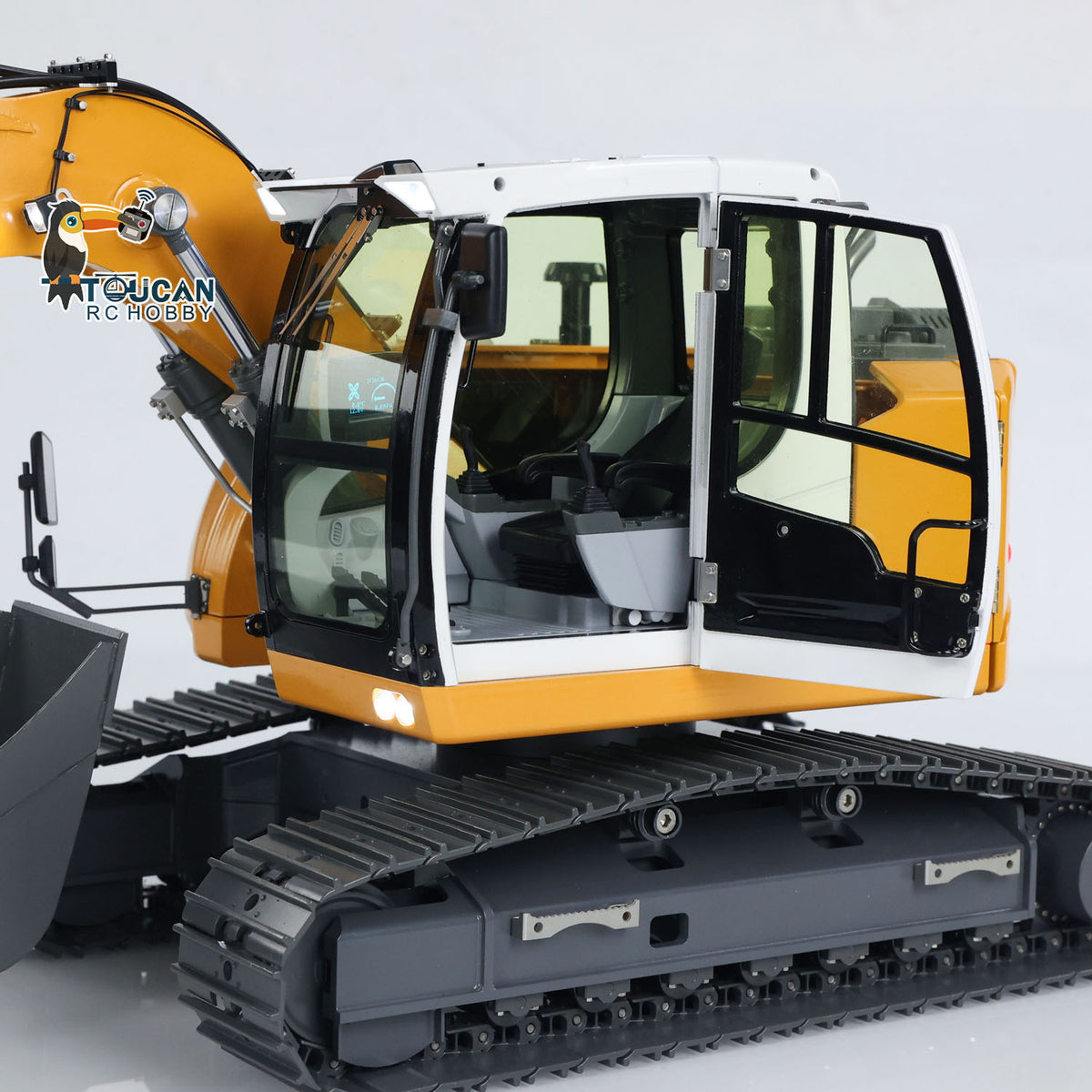Fast Shipping 1/14 RC Hydraulic Excavator R920 JDM-208 Metal Remote Control Digger Model Sound