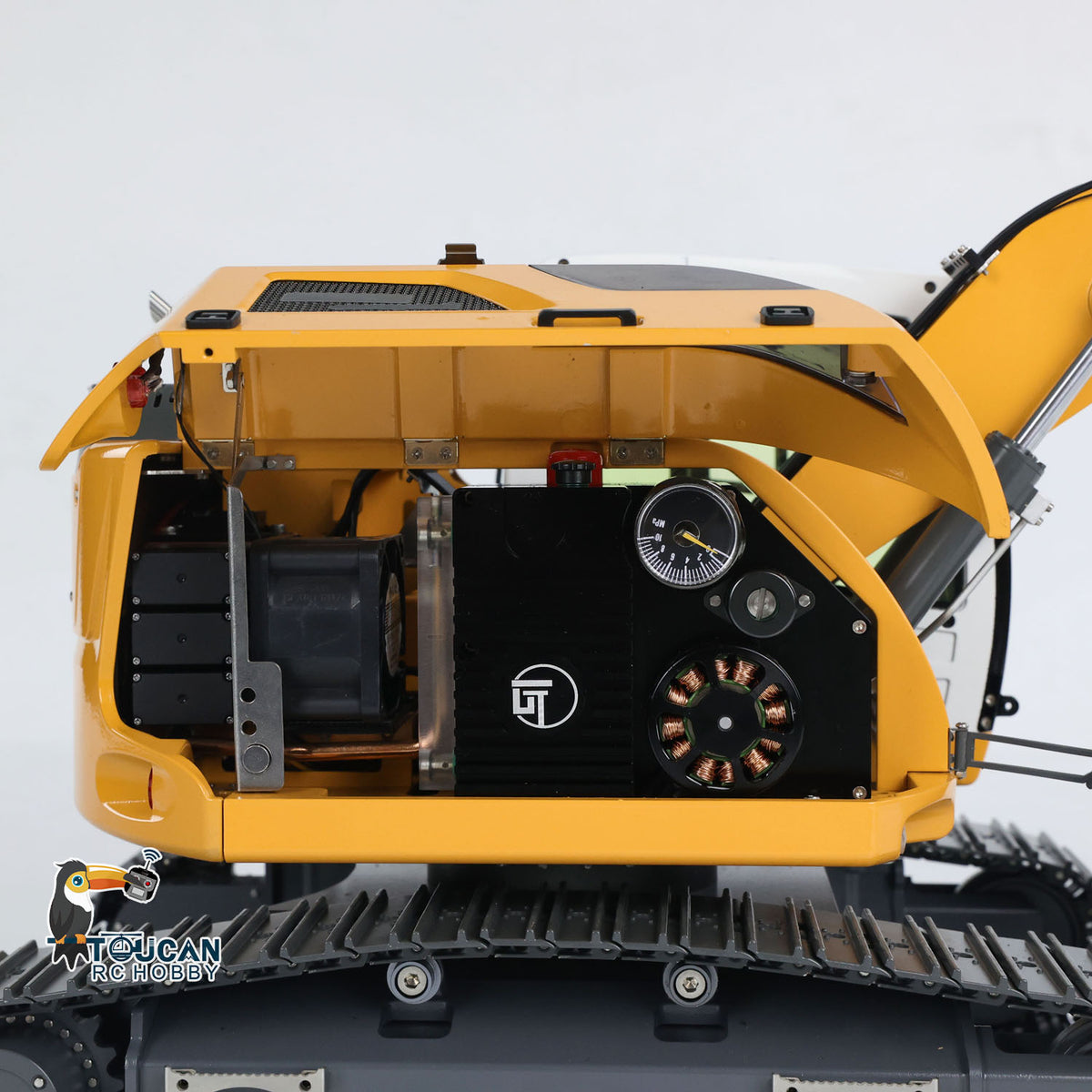 Fast Shipping 1/14 RC Hydraulic Excavator R920 JDM-208 Metal Remote Control Digger Model Sound